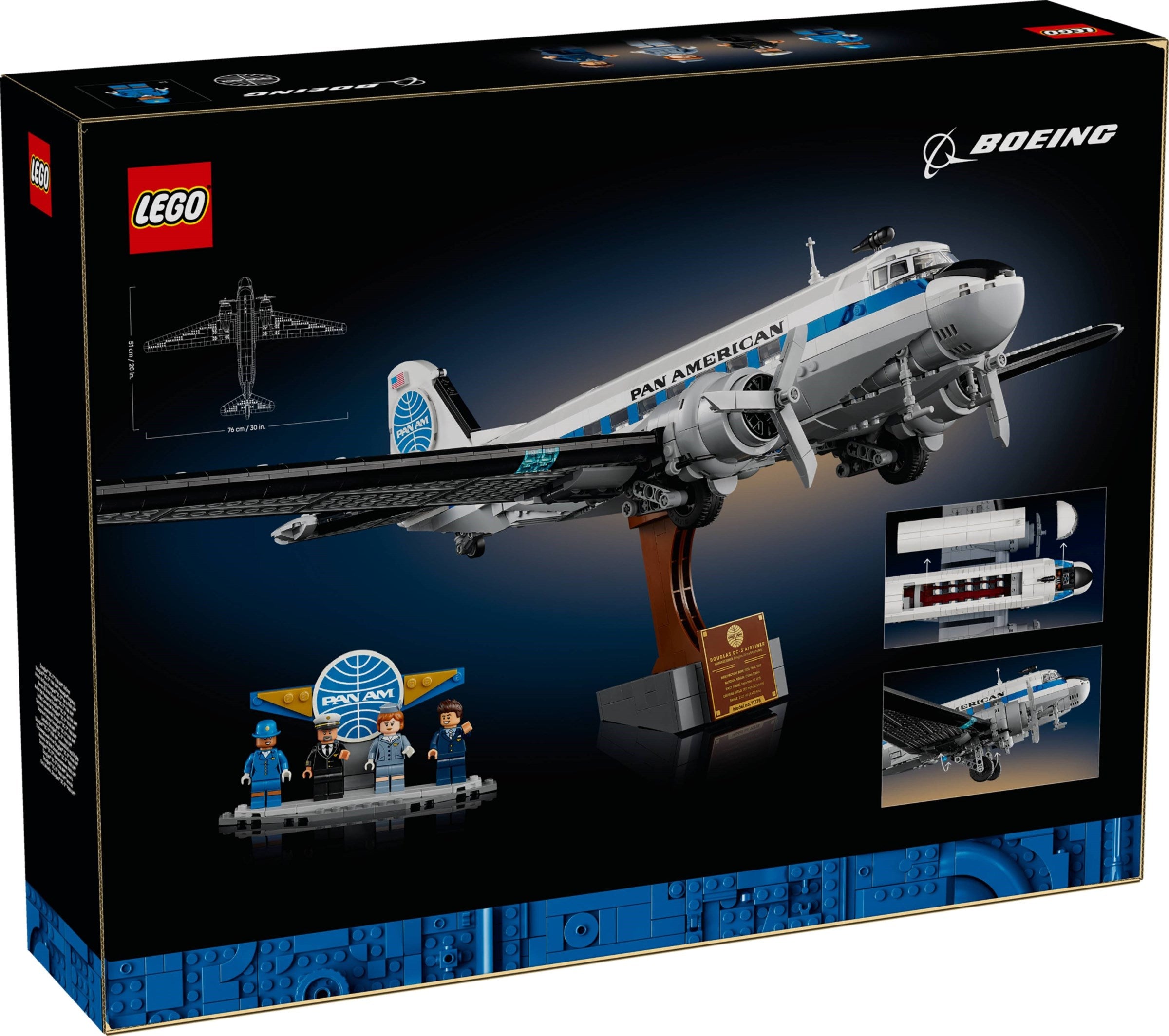 Douglas DC-3 PAN AM Airliner 11378 | Icons | LEGO (image 3)
