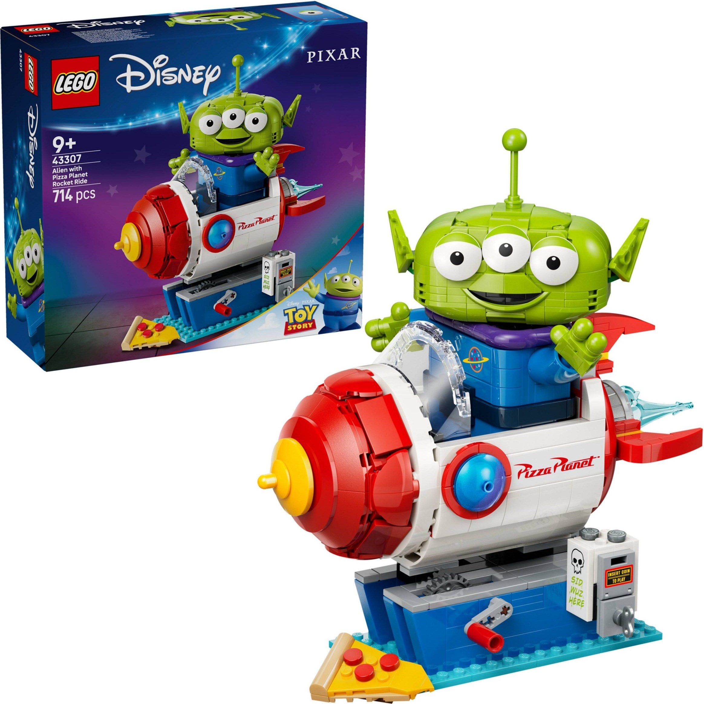 Alien with Pizza Planet Rocket Ride 43307 | Disney | LEGO (image 4)