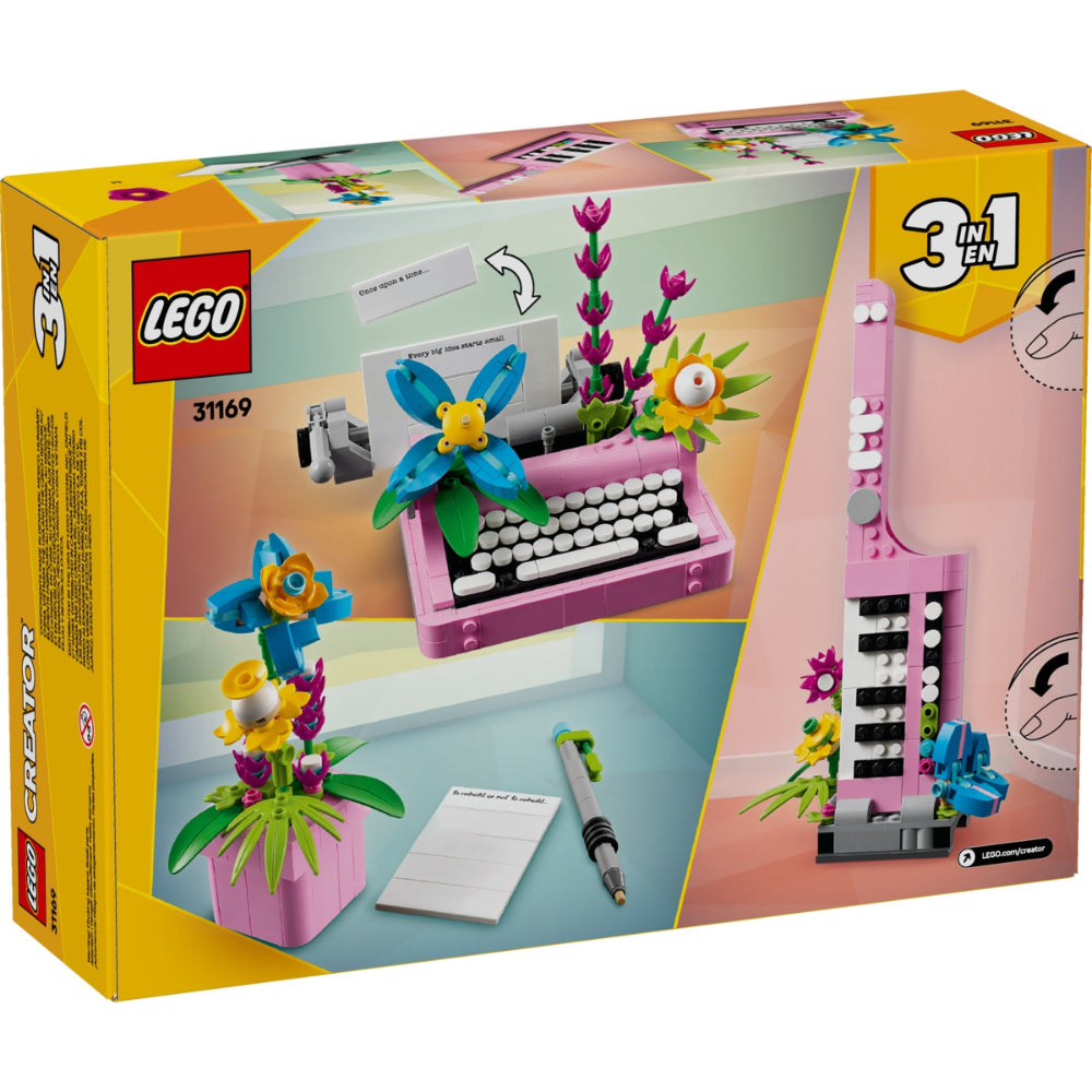 Typewriter with Flowers 31169 | Creator 3 in 1 New Release | LEGO