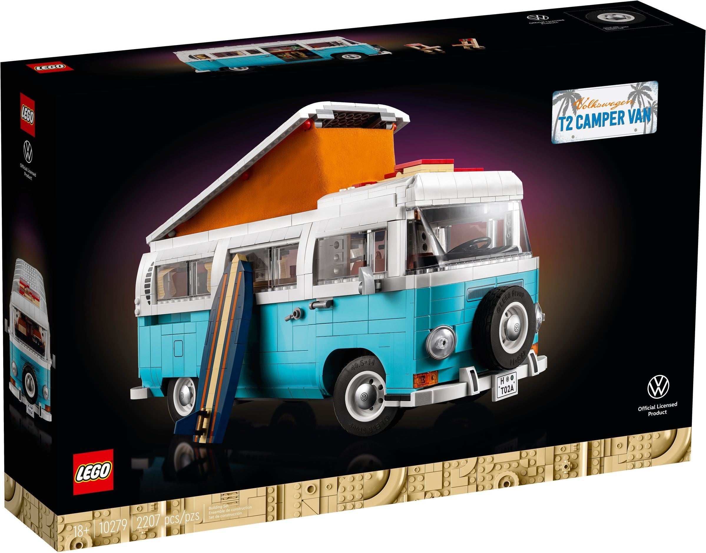 Volkswagen T2 Camper Van-Blue 10279 | Creator | LEGO