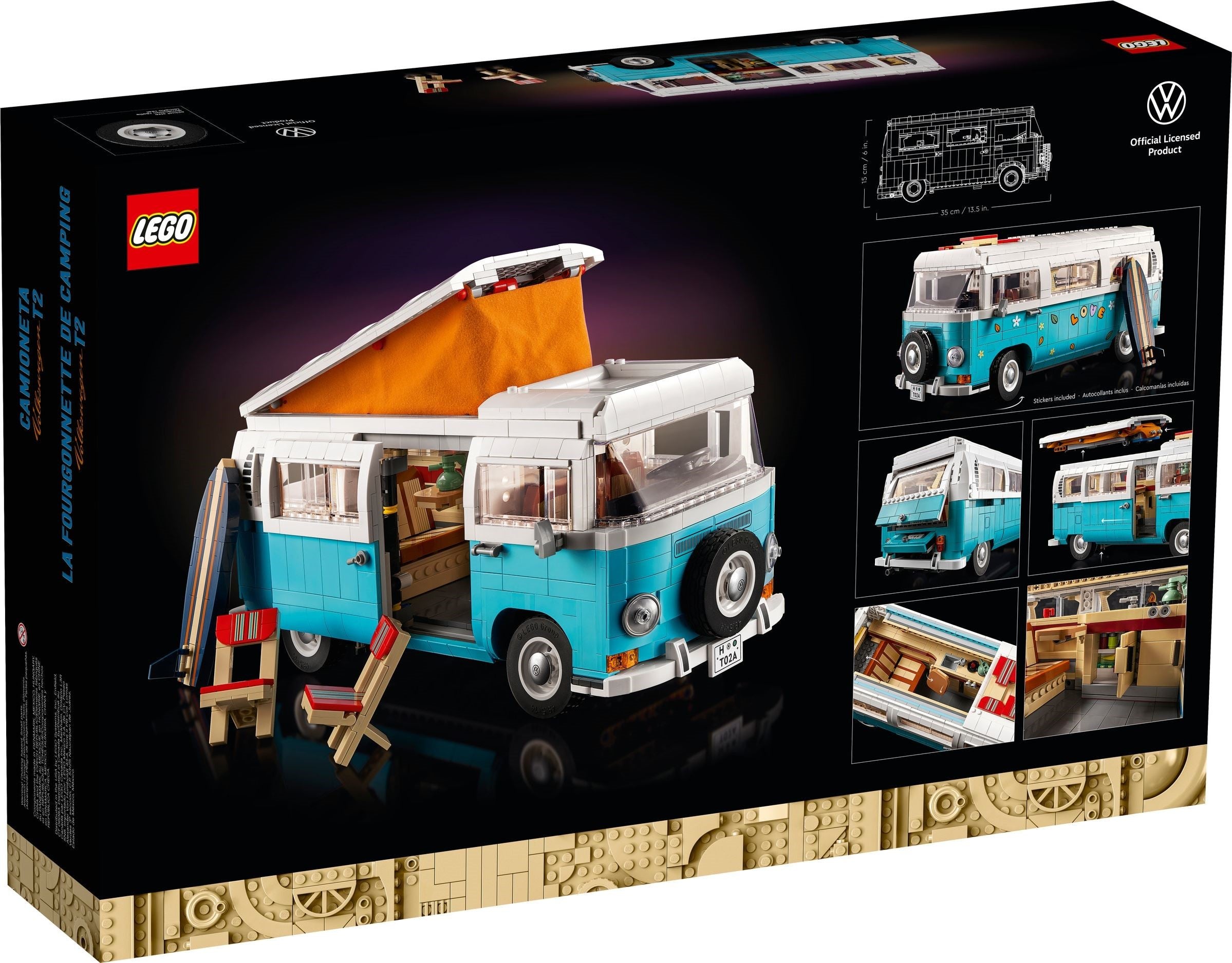 Volkswagen T2 Camper Van-Blue 10279 | Creator | LEGO
