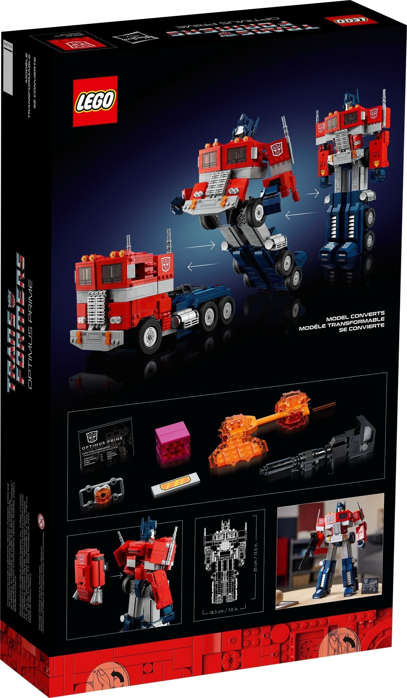 Optimus Prime 10302 | Icons | LEGO