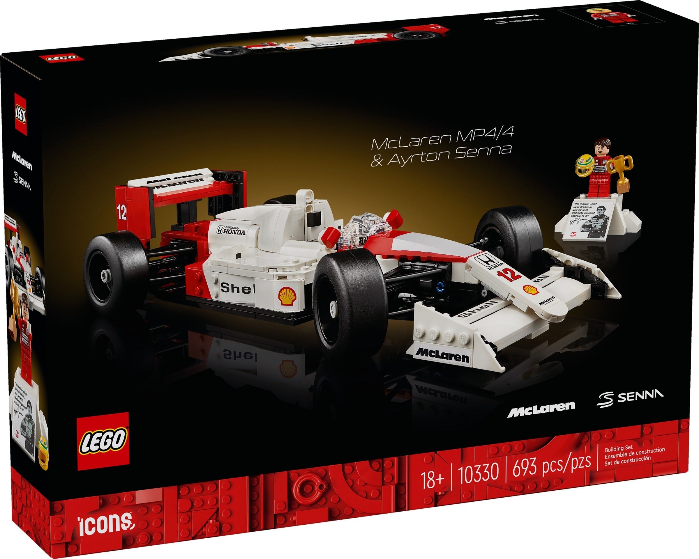 McLaren MP4/4 & Ayrton Senna 10330 | Icons | LEGO – image 10