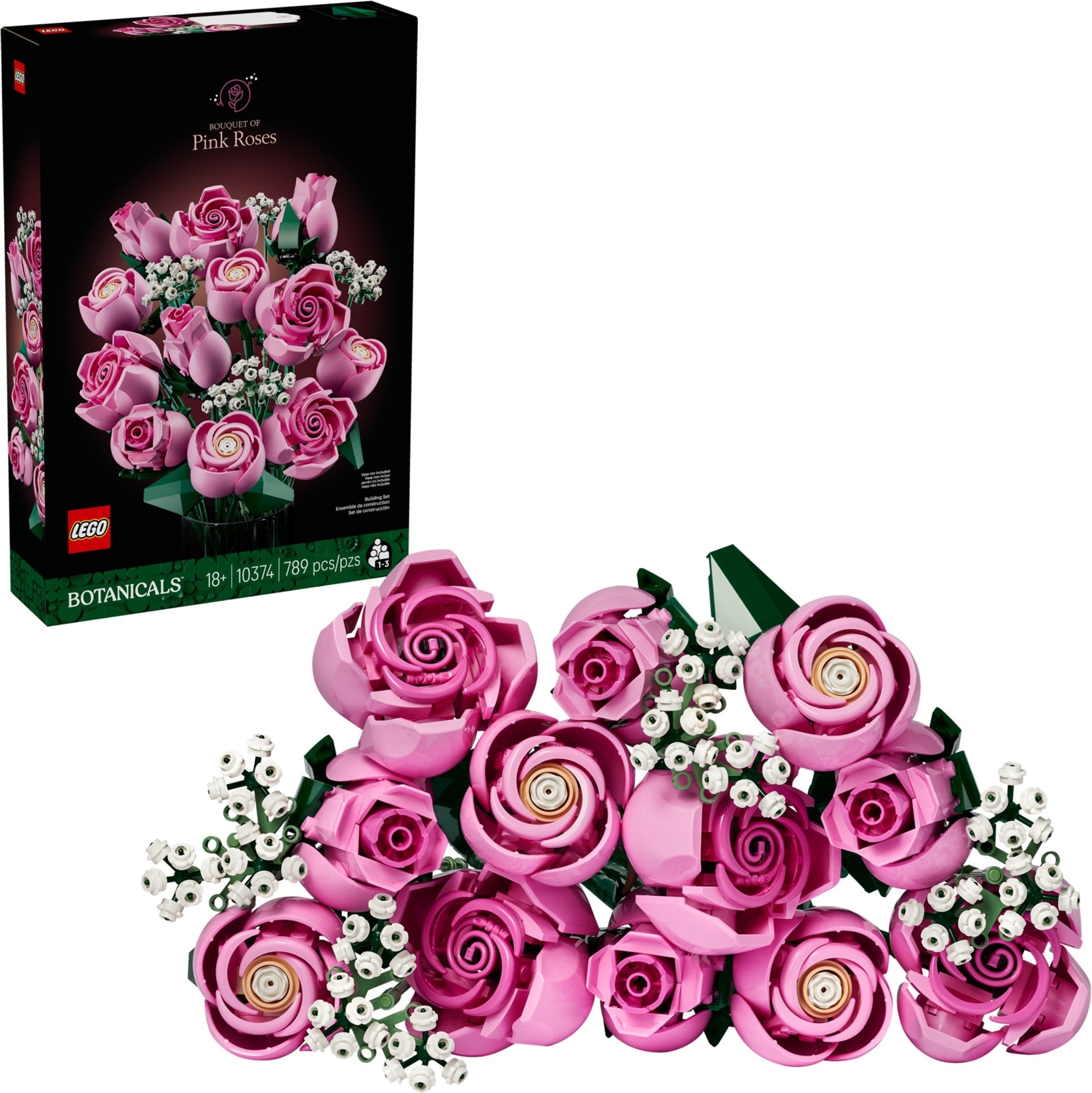 Bouquet of Pink Roses 10374 | Botanicals | LEGO (image 5)