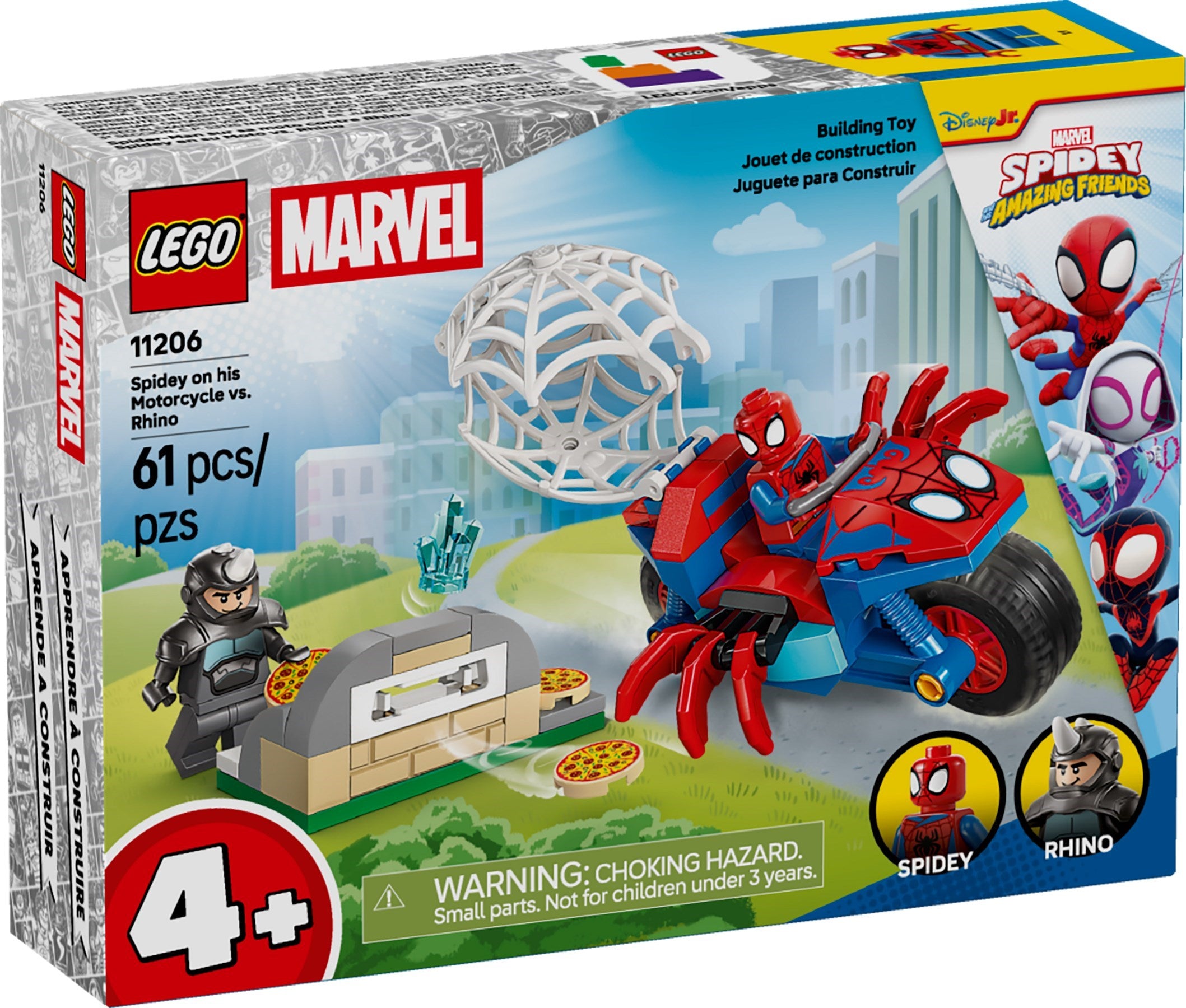 Spidey on his Motorcycle vs. Rhino 11206 | Marvel Super Heroes | LEGO (image 5)