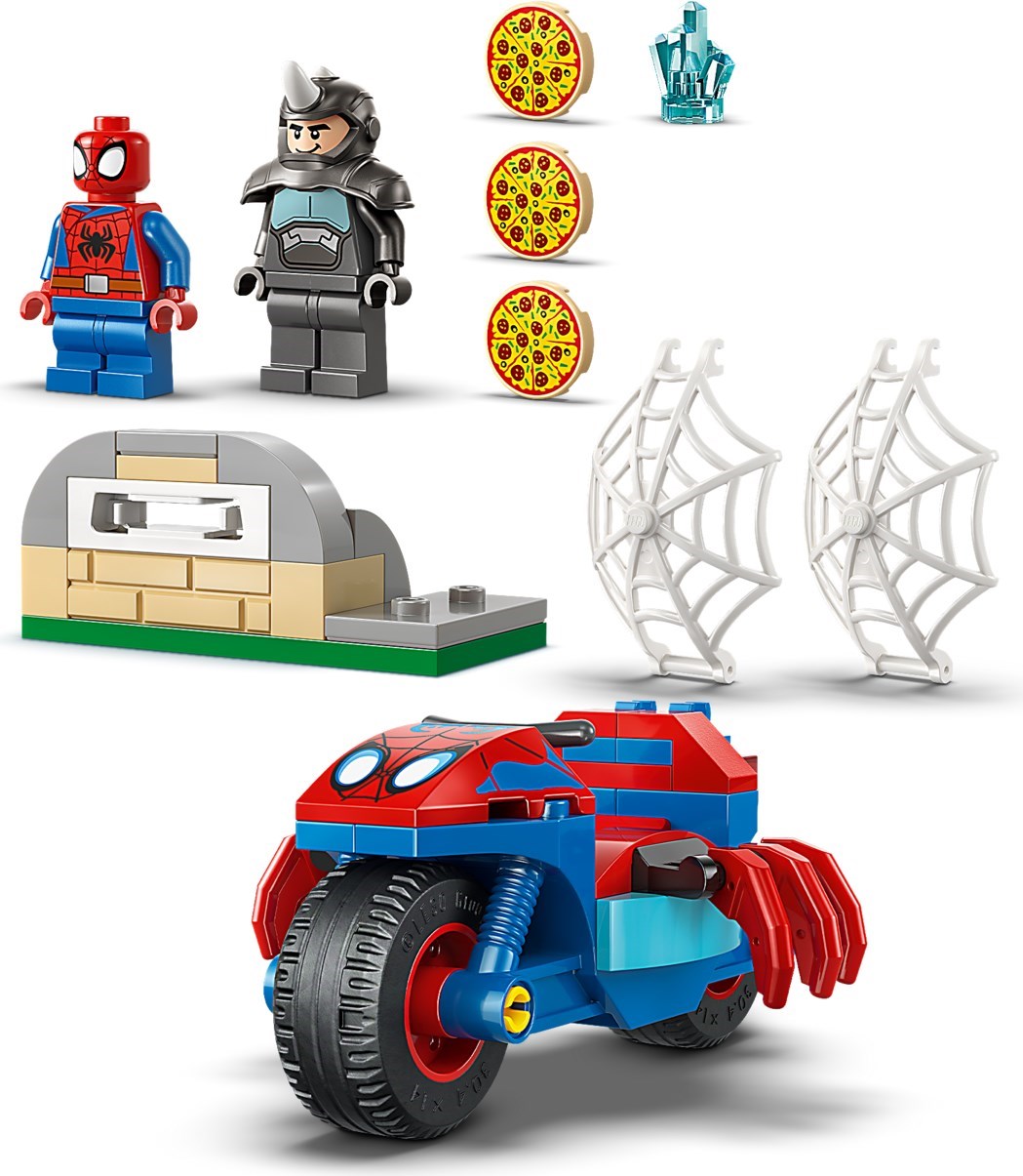 Spidey on his Motorcycle vs. Rhino 11206 | Marvel Super Heroes | LEGO (image 6)