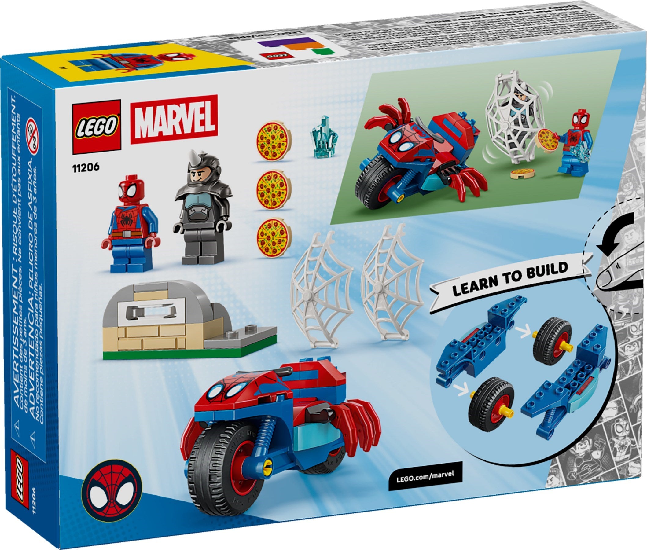 Spidey on his Motorcycle vs. Rhino 11206 | Marvel Super Heroes | LEGO (image 8)