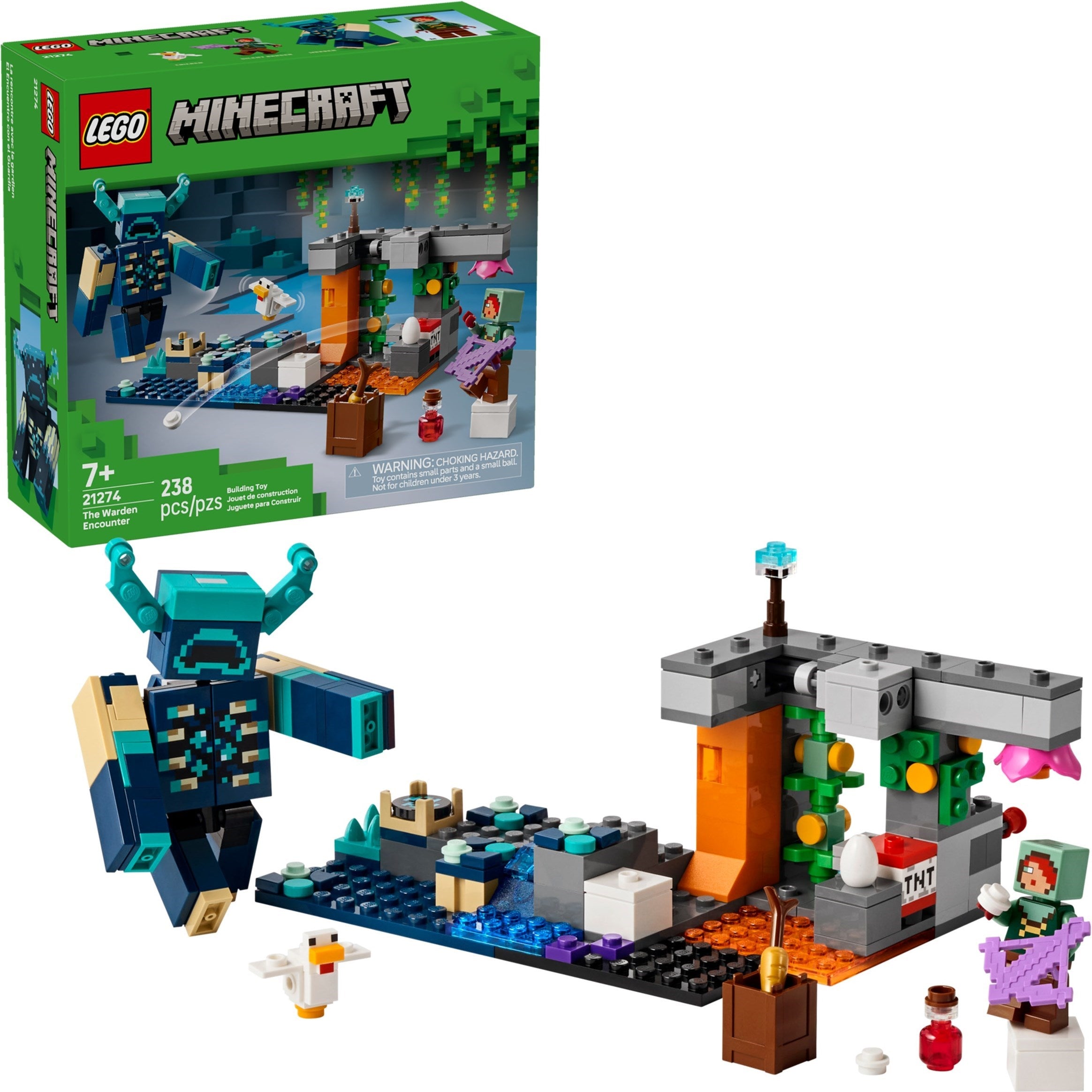 The Warden Encounter 21274 | Minecraft New Release | LEGO