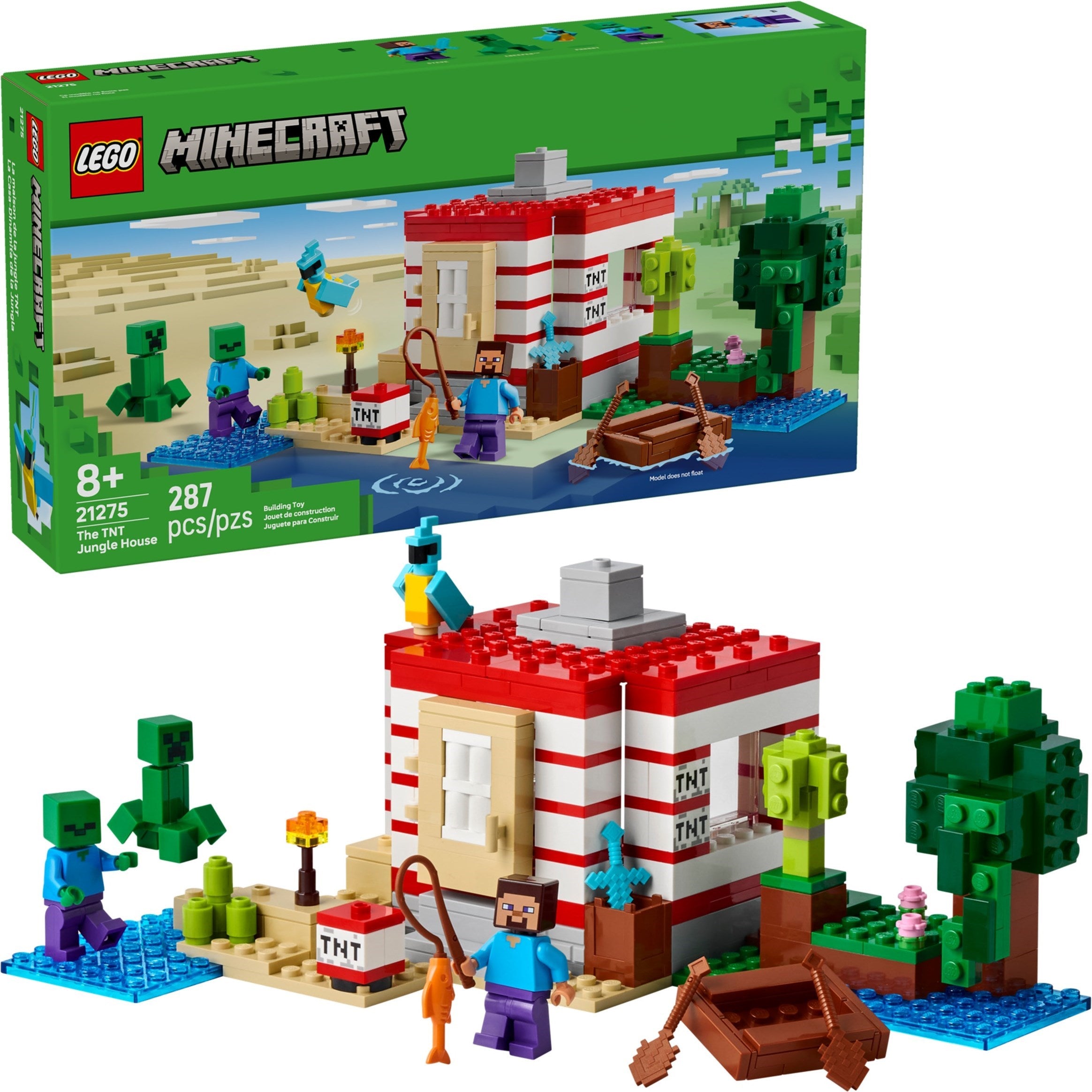 The TNT Jungle House 21275 | Minecraft New Release | LEGO
