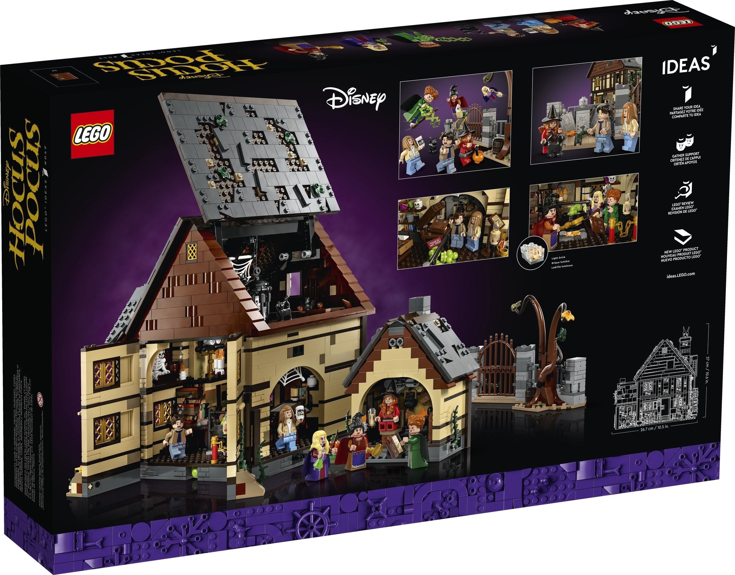 Disney Hocus Pocus: The Sanderson Sisters Cottage 21341 | IDEAS | LEGO