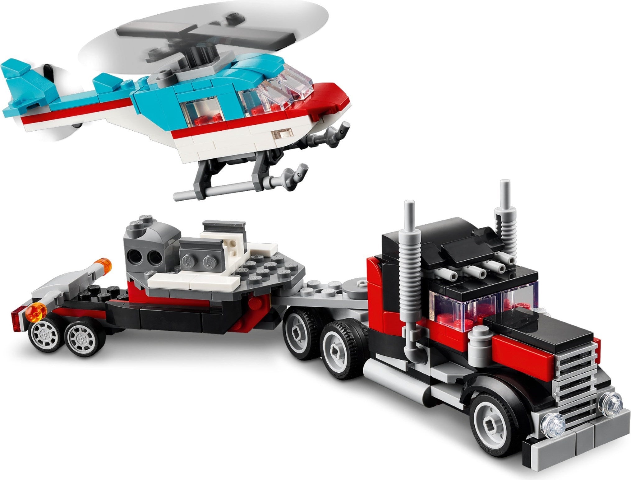 Flatbed Truck with Helicopter 31146 | Creator | LEGO (image 4)