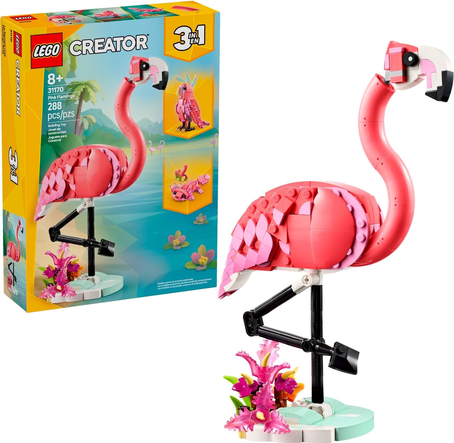 Pink Flamingo 31170 | Creator 3 in 1 New Release | LEGO