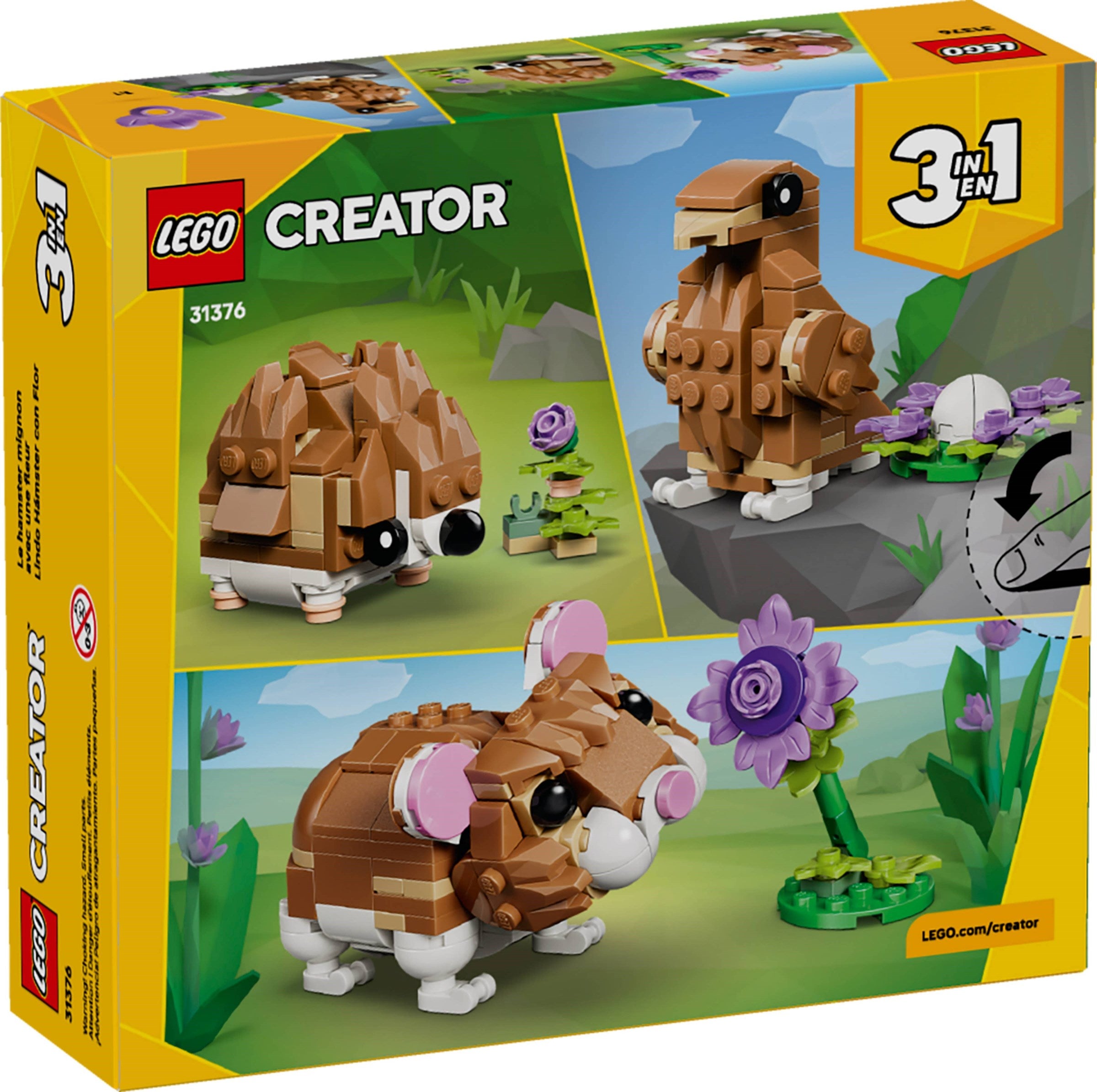 Cute Hamster with a Flower 31376 | Creator | LEGO – image 2