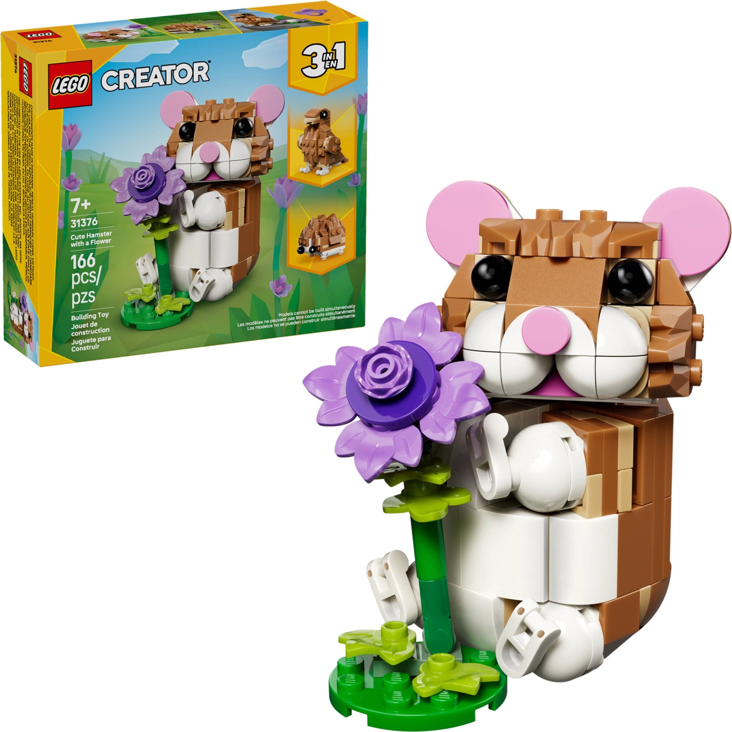 Cute Hamster with a Flower 31376 | Creator | LEGO – image 3