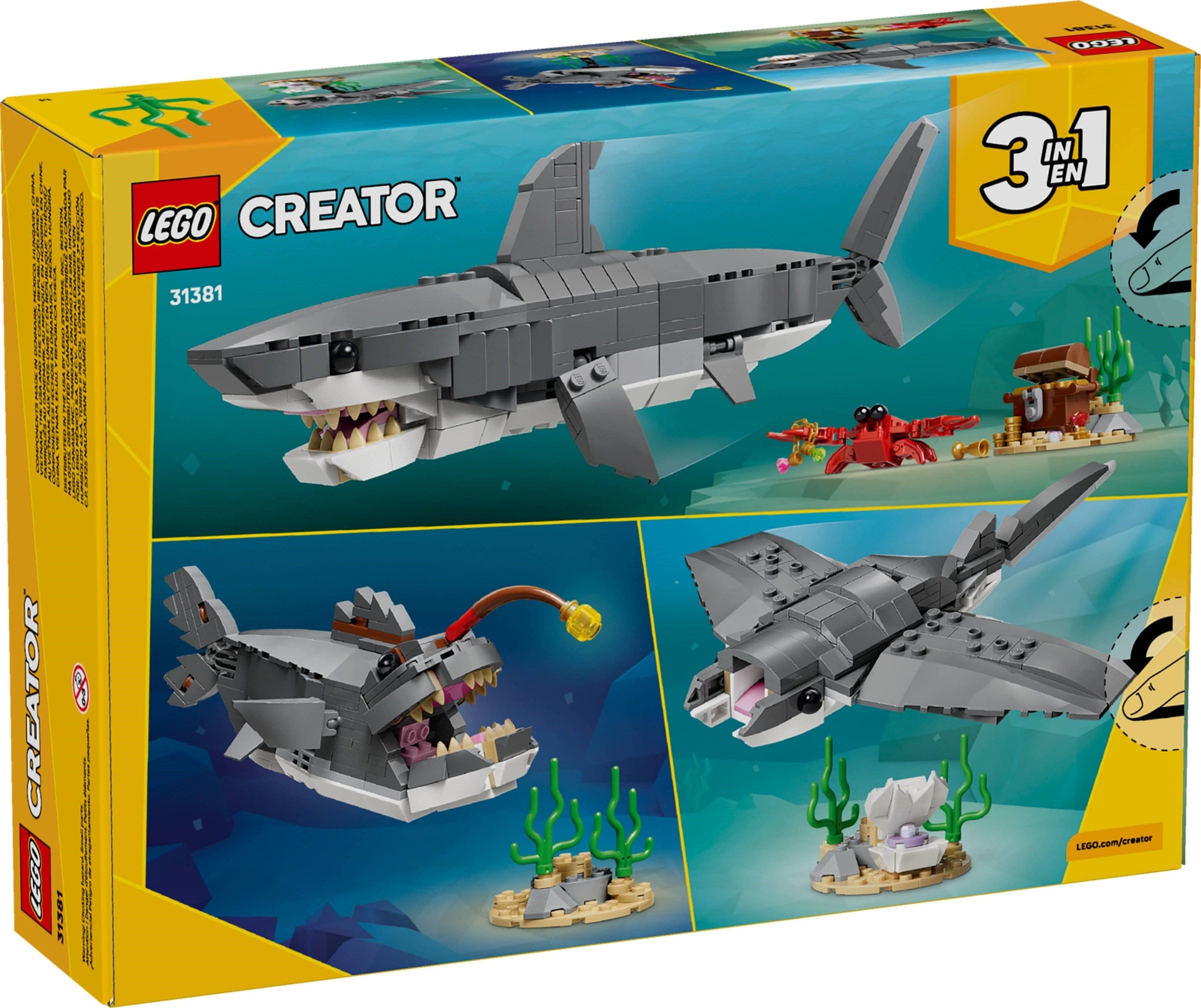 Fierce Shark with a Treasure Chest 31381 | Creator | LEGO (image 2)