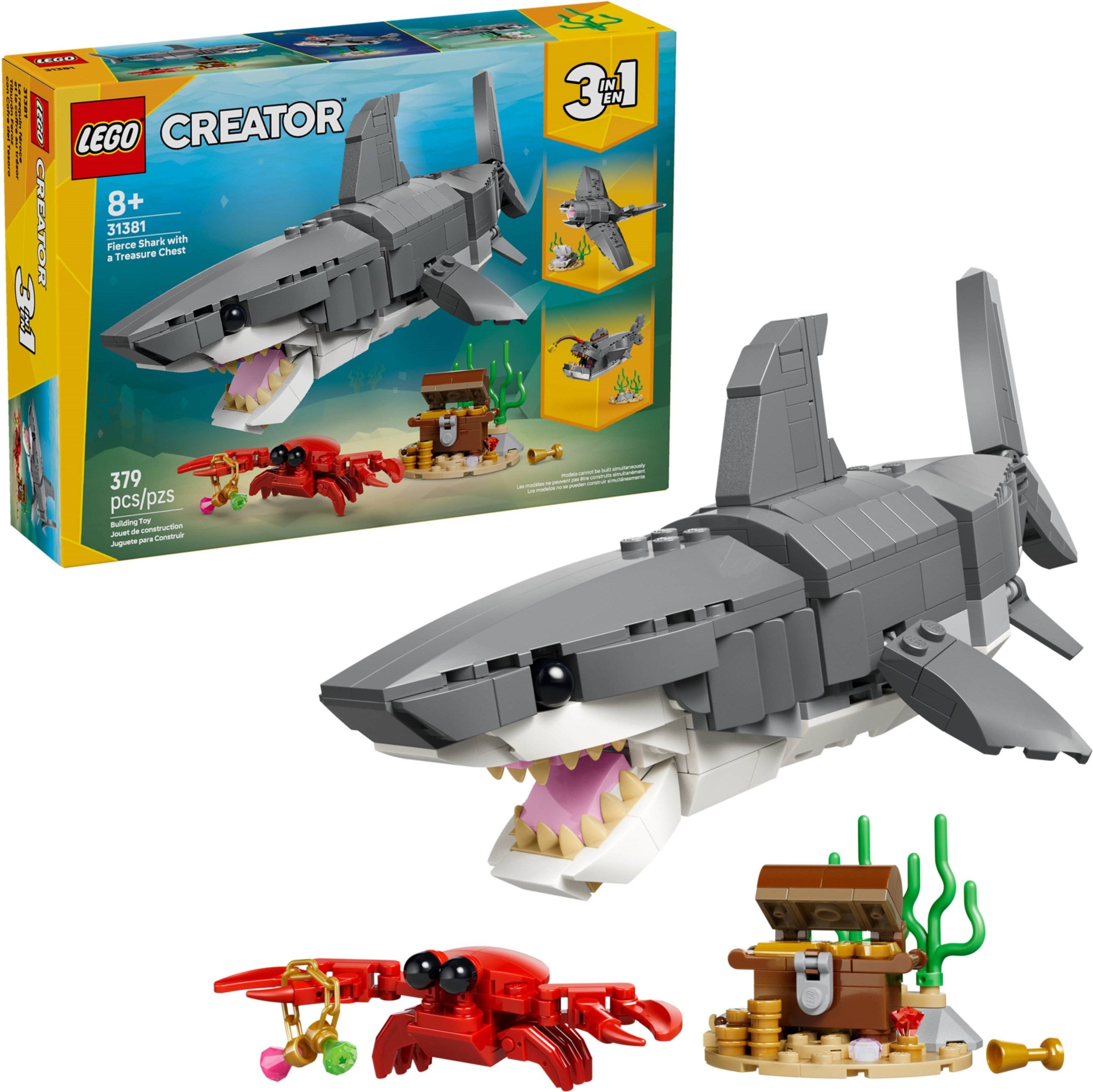 Fierce Shark with a Treasure Chest 31381 | Creator | LEGO (image 3)