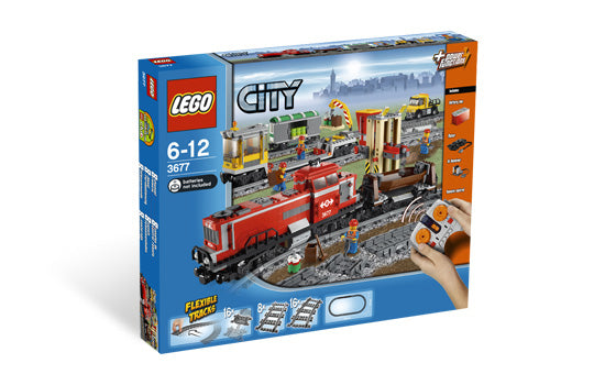 Red Cargo Train 3677 | City | LEGO (image 4)