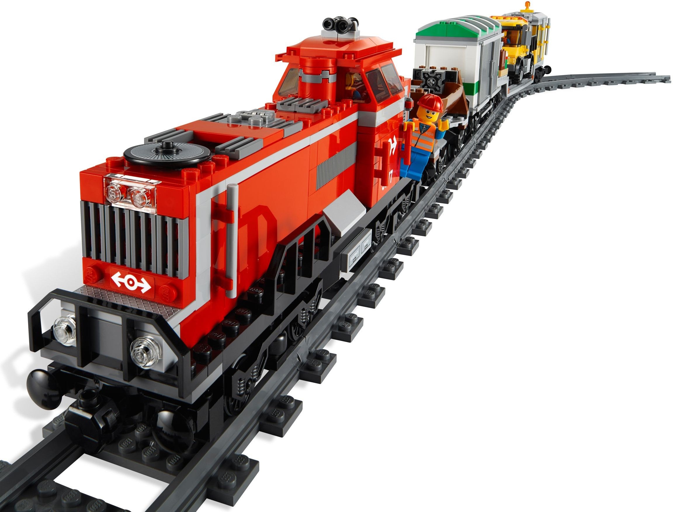 Red Cargo Train 3677 | City | LEGO (image 13)