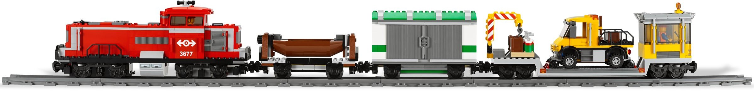 Red Cargo Train 3677 | City | LEGO (image 15)