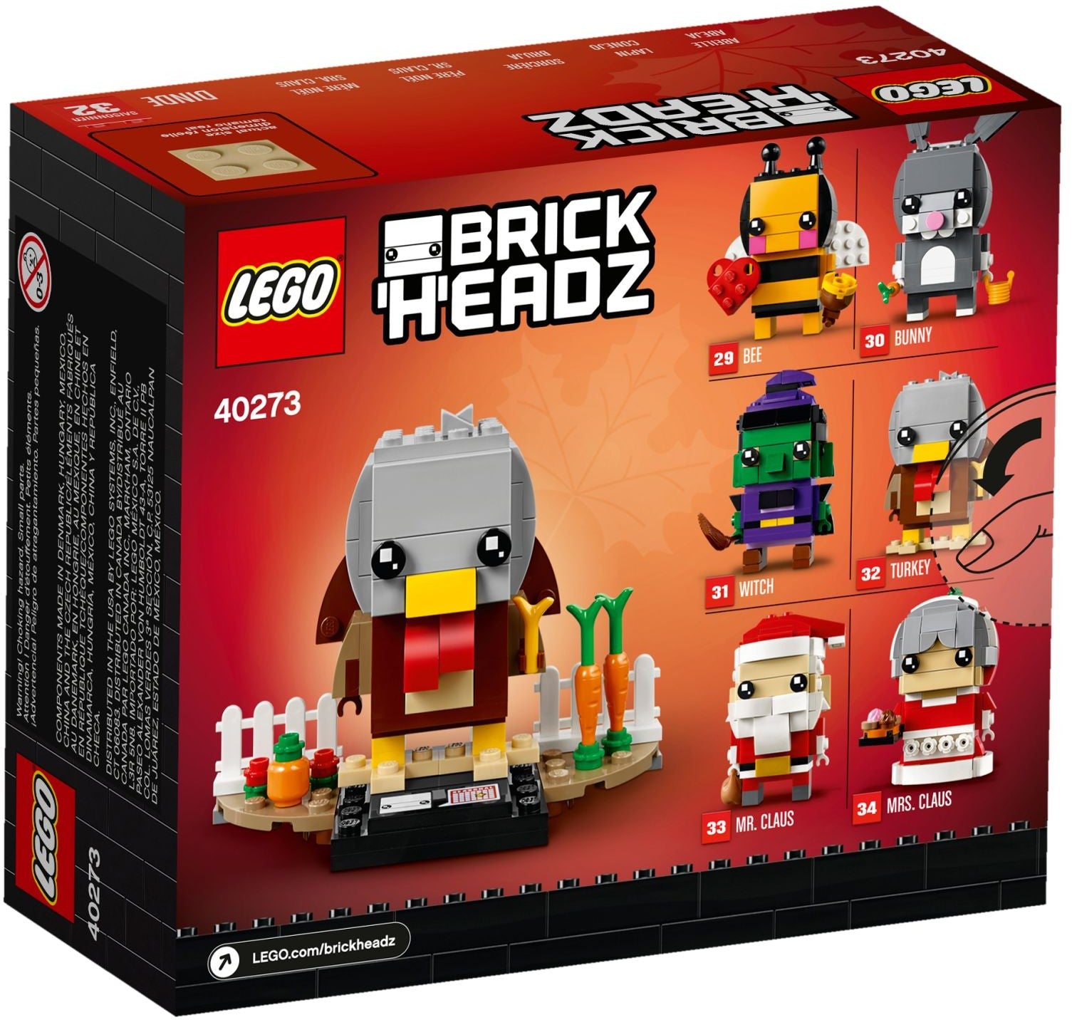 Thanksgiving Turkey 40273 | BrickHeadz | LEGO – image 4
