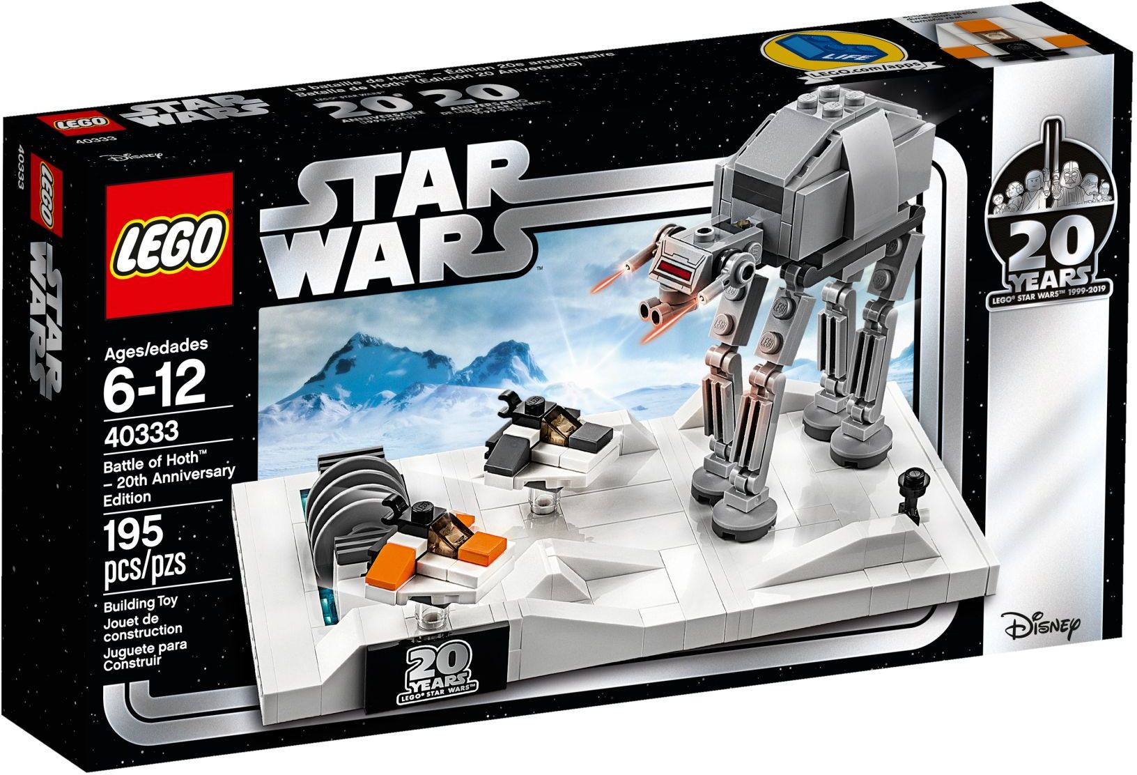 Battle of Hoth – 20th Anniversary Edition 40333 | Star Wars | LEGO