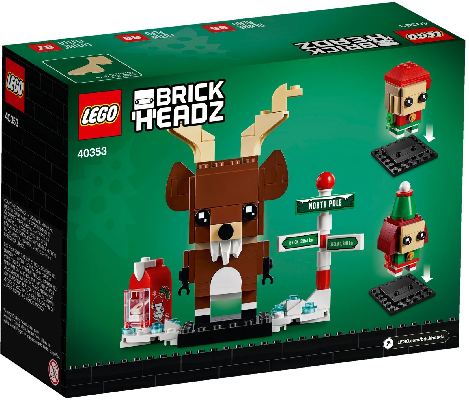 Reindeer, Elf and Elfie 40353 | BrickHeadz | LEGO – image 5