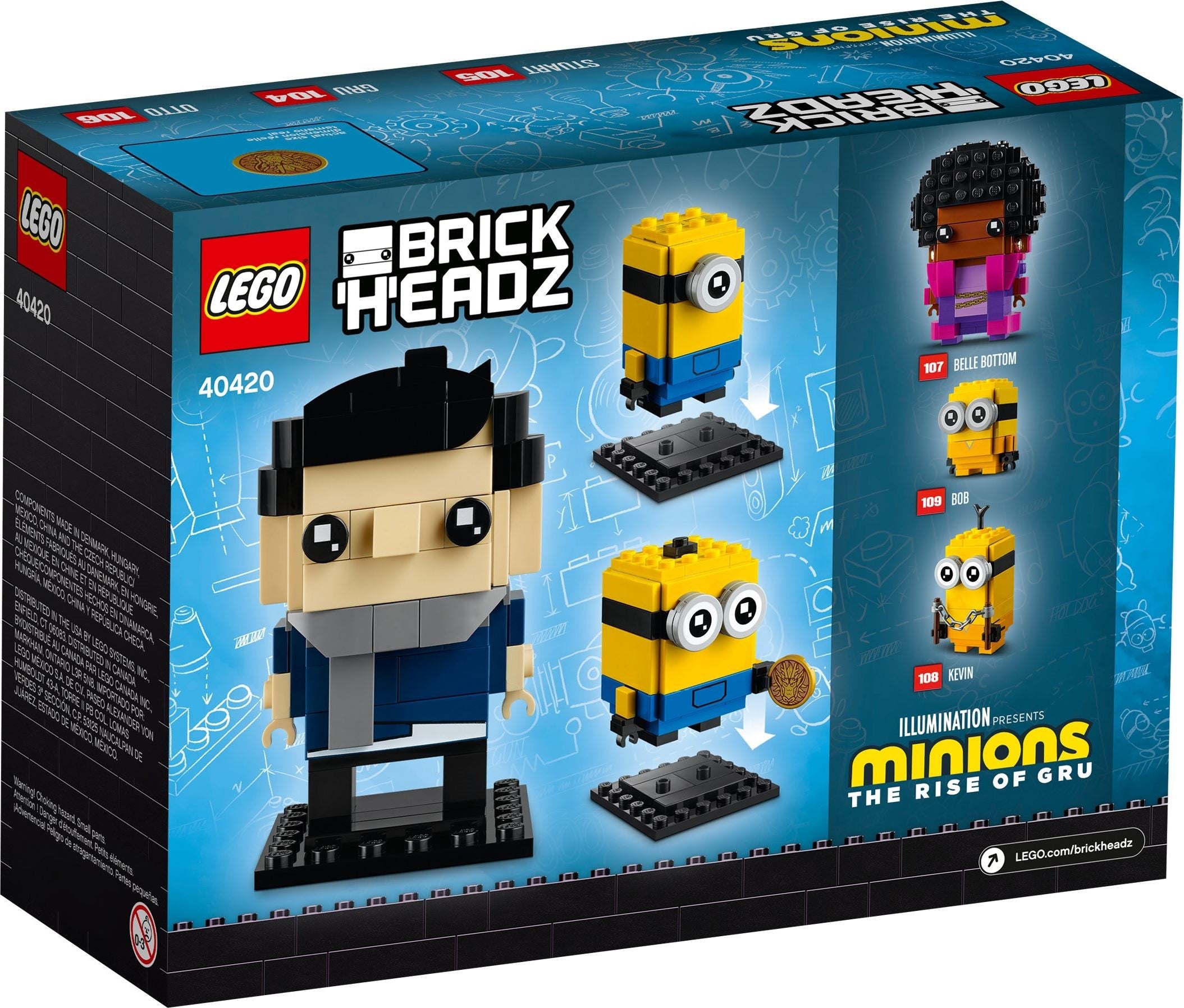 Gru, Stuart and Otto 40420 | BrickHeadz | LEGO (image 6)