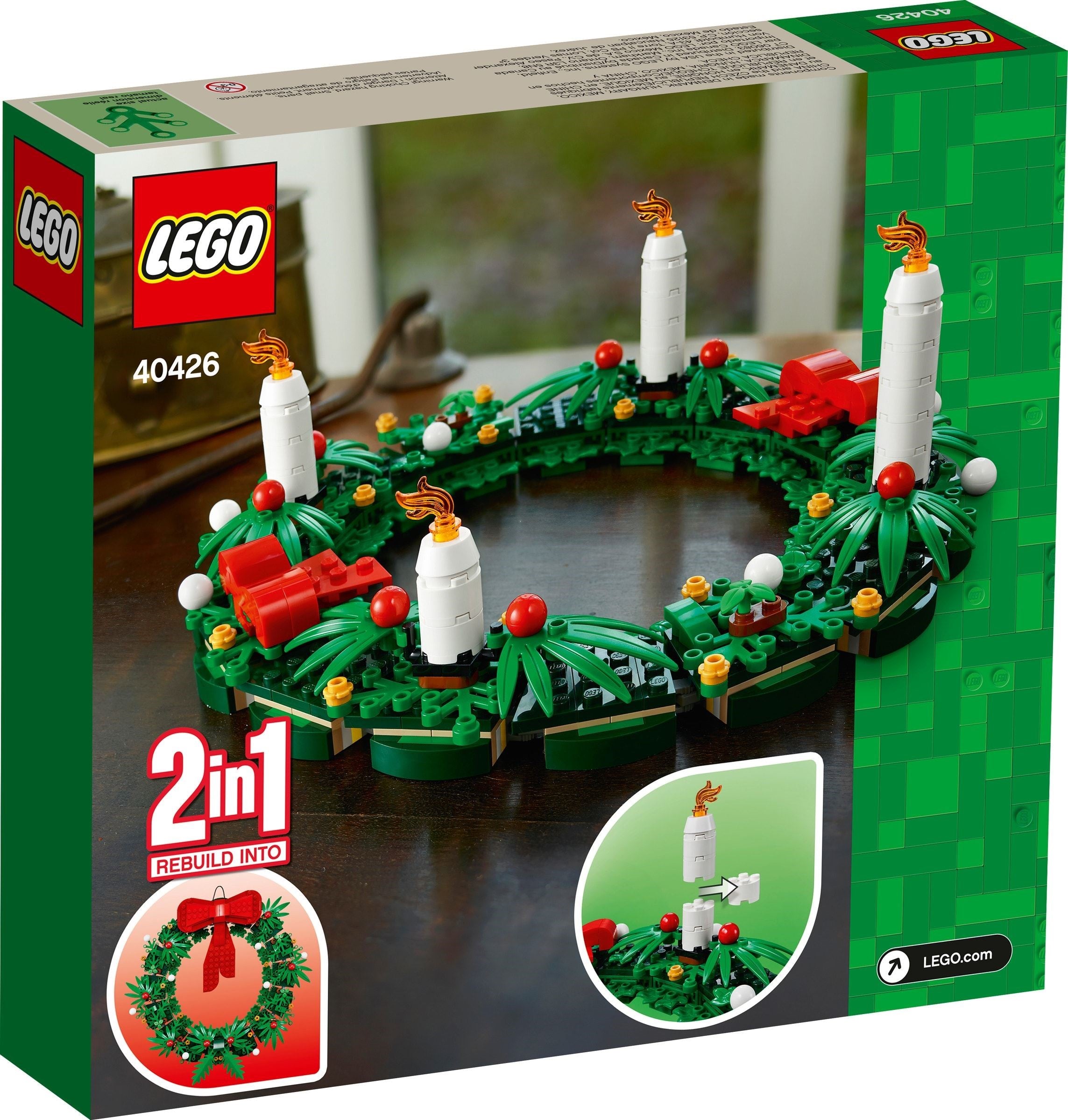 Christmas Wreath 2in1 40426 | Seasonal | LEGO