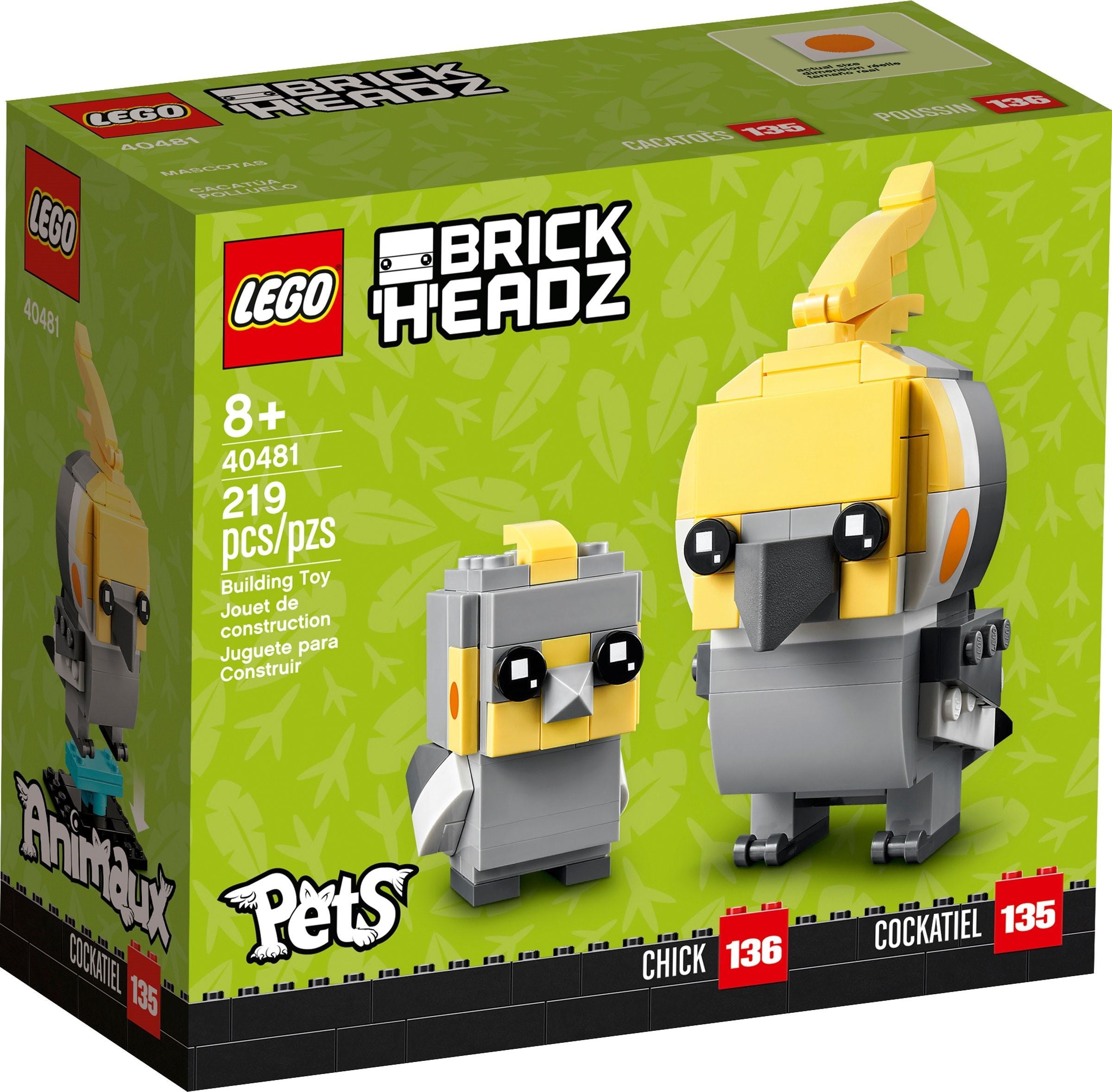 Cockatiel 40481 | BrickHeadz | LEGO (image 2)