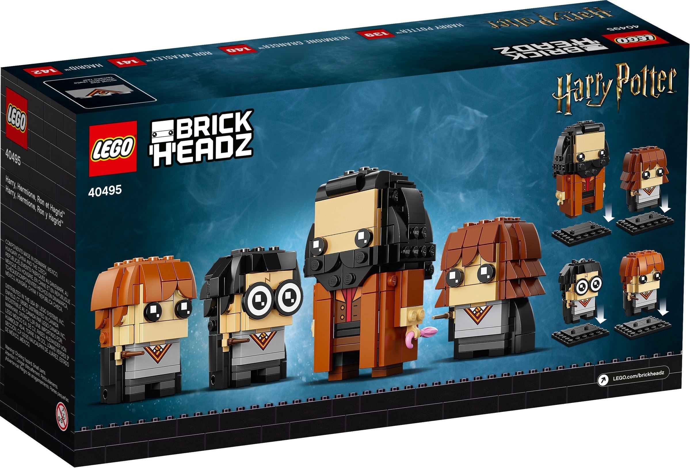 Harry, Hermione, Ron & Hagrid 40495 | Brickheadz Harry Potter | LEGO