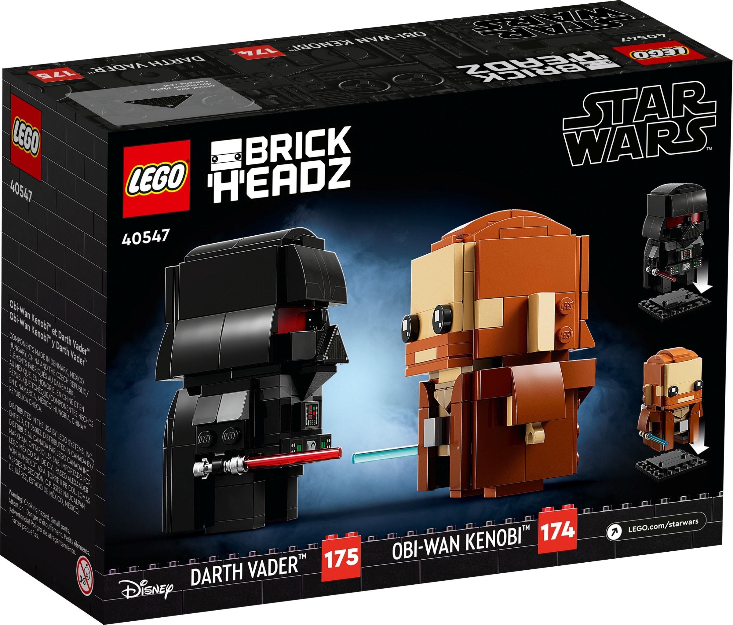 Obi-Wan Kenobi & Darth Vader 40547 | BrickHeadz | LEGO – image 7