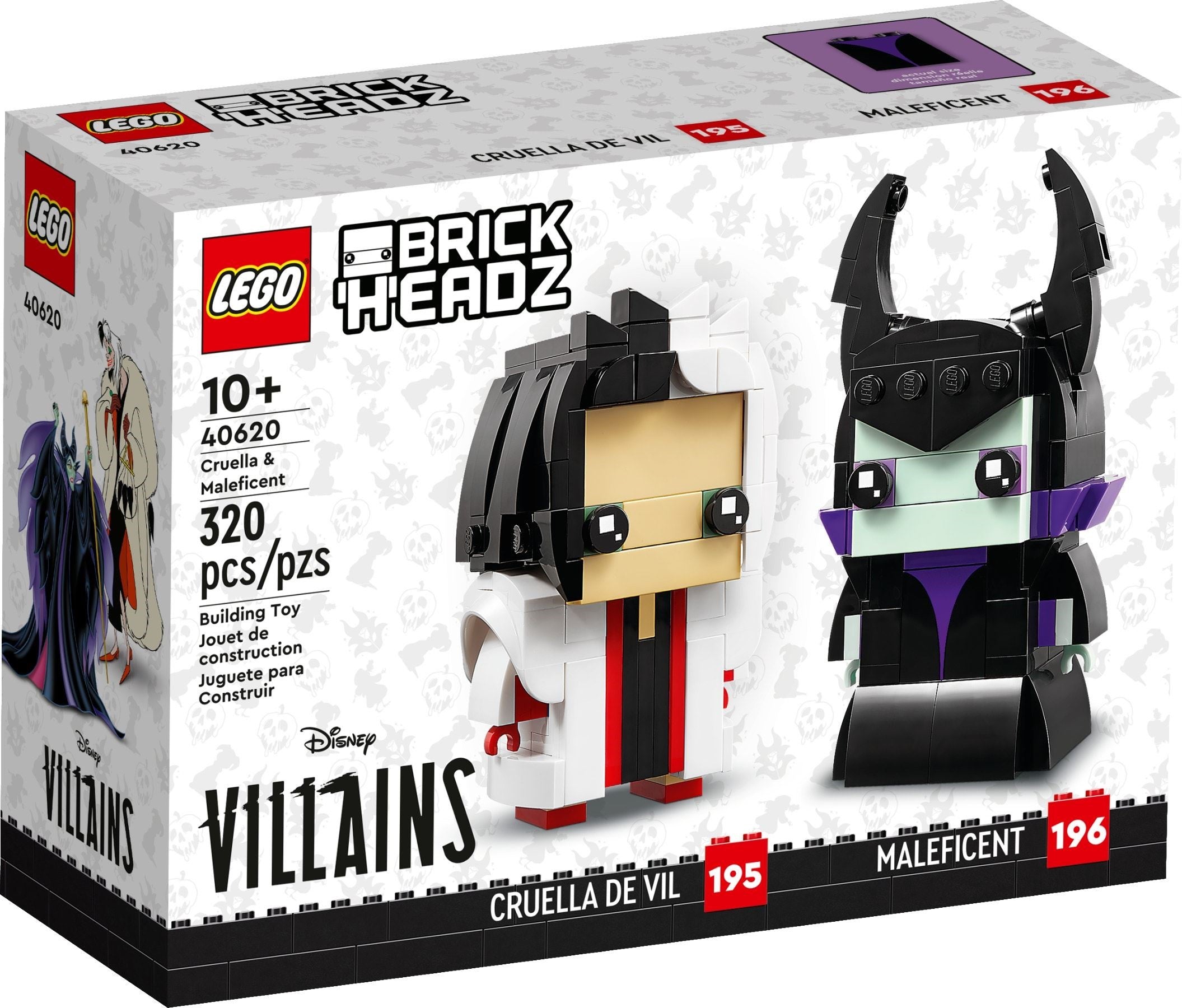 Cruella & Maleficent 40620  | Brickheadz Disney | LEGO