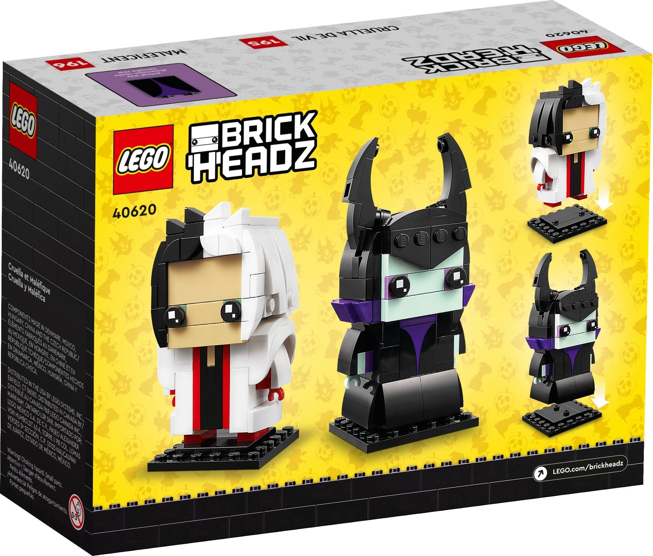Cruella & Maleficent 40620  | Brickheadz Disney | LEGO