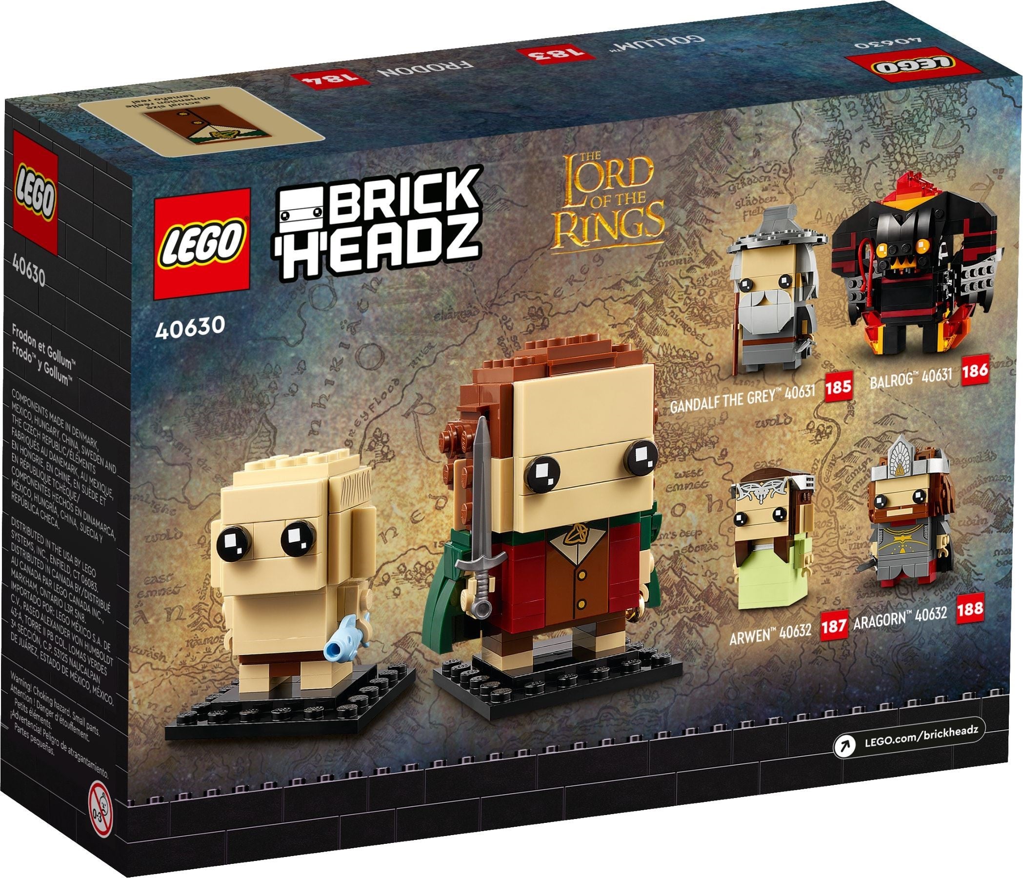 Frodo & Gollum 40630 | Brickheadz Lord of the Rings | LEGO