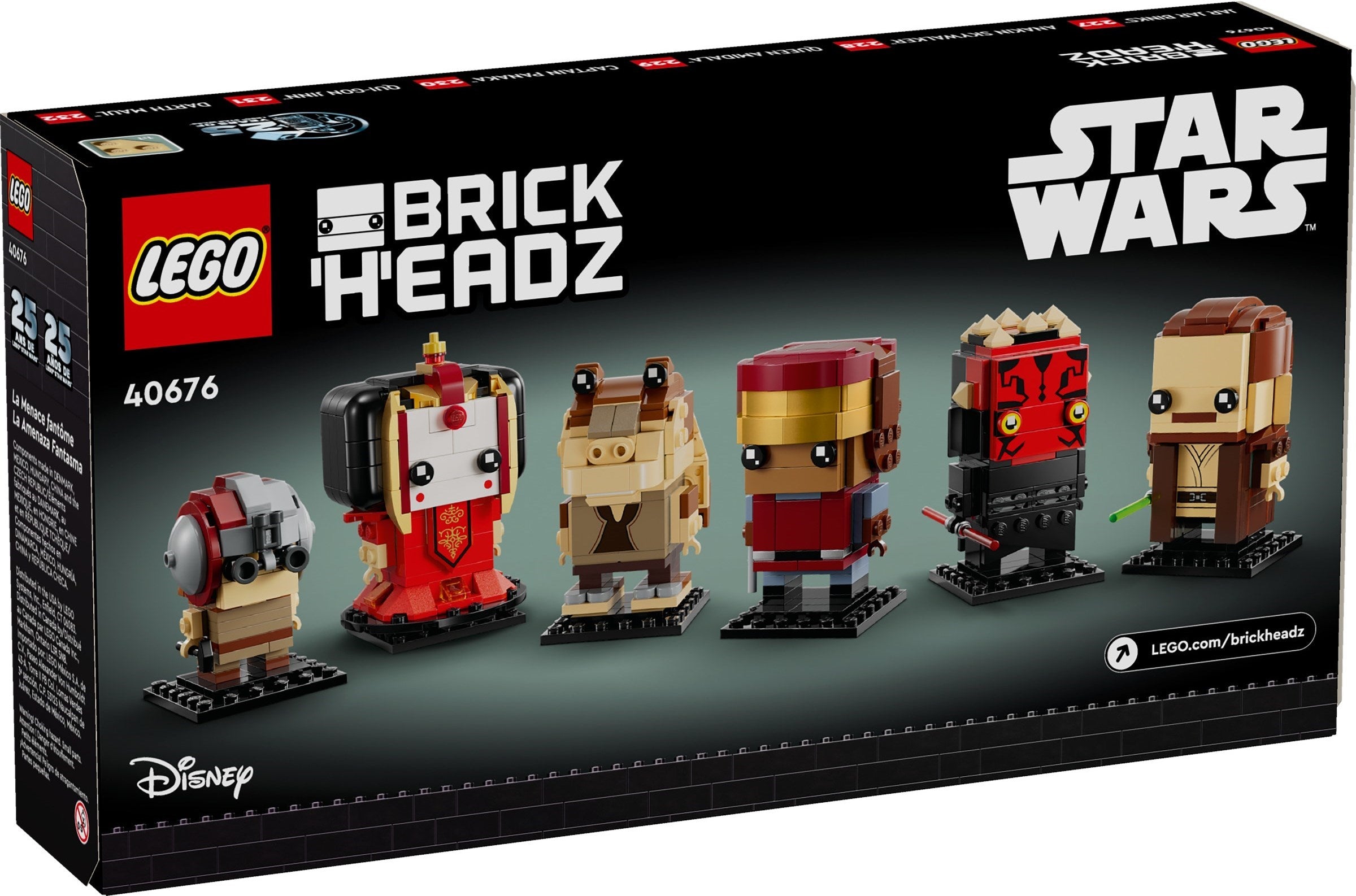 ゲームキャラクター brick The Phantom Menace 40676 | Brickheadz Star Wars | LEGO