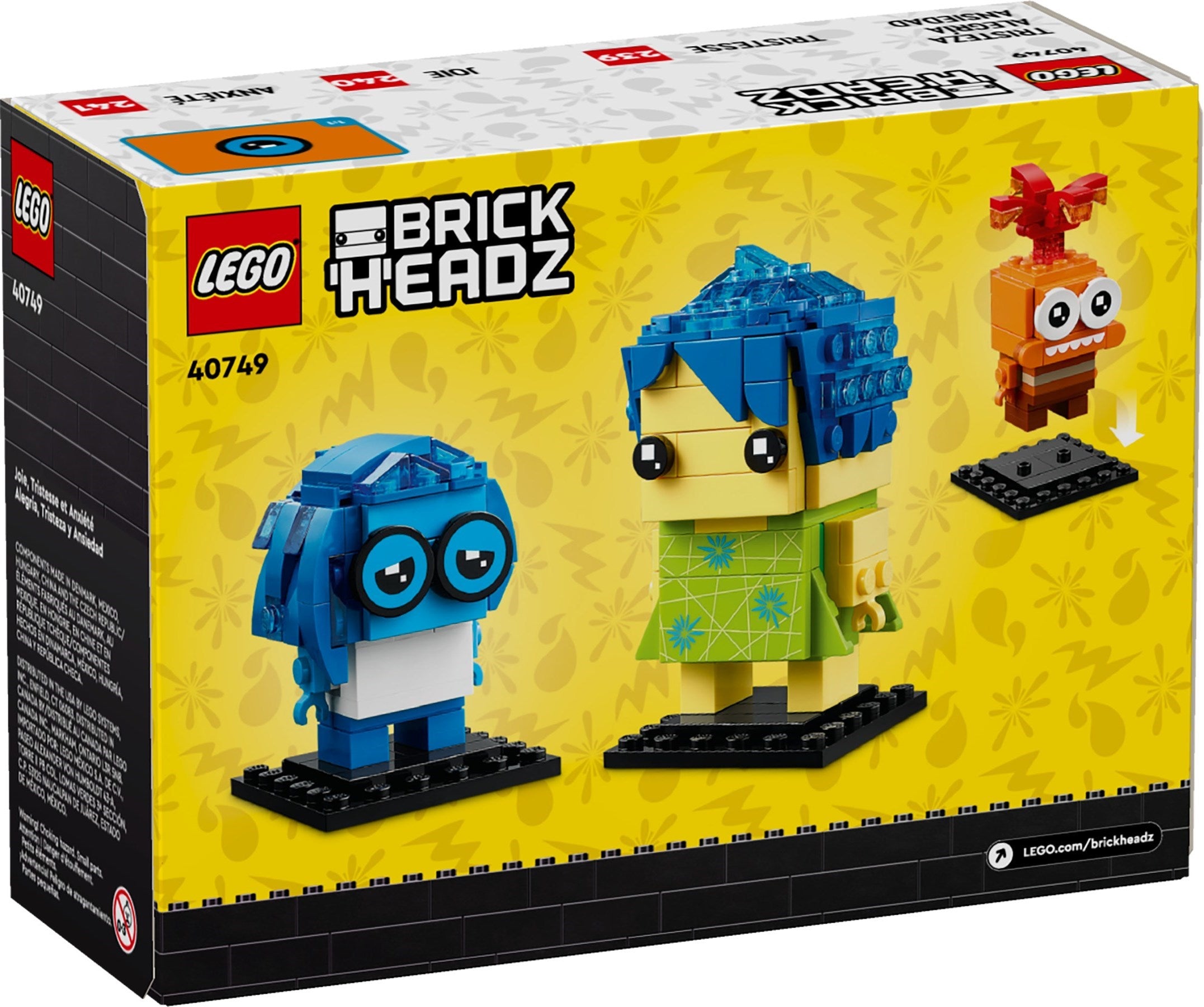 Joy, Sadness & Anxiety 40749 | BrickHeadz | LEGO – image 2