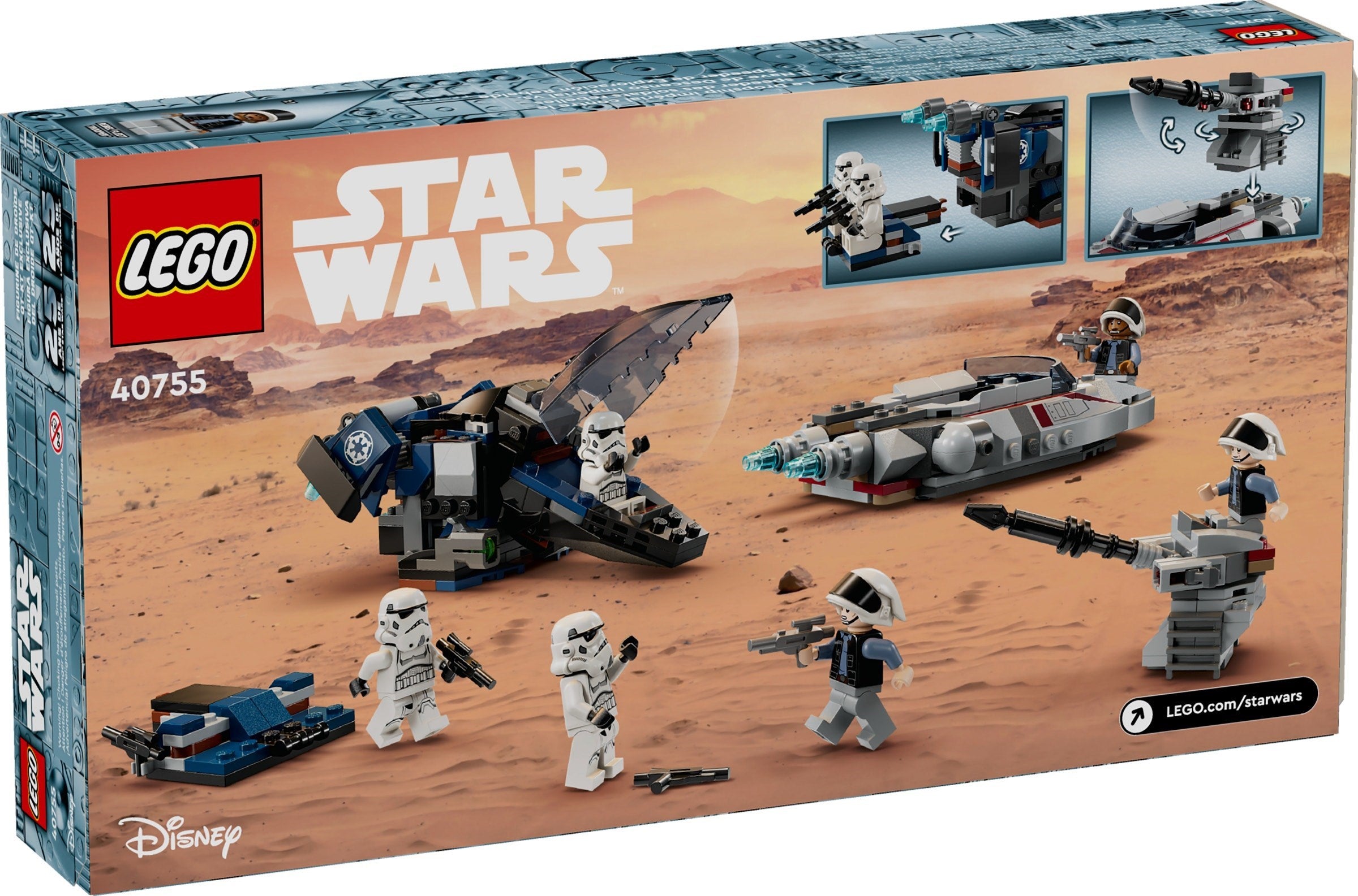Imperial Dropship vs. Rebel Scout Speeder 40755 | Star Wars | LEGO – image 3