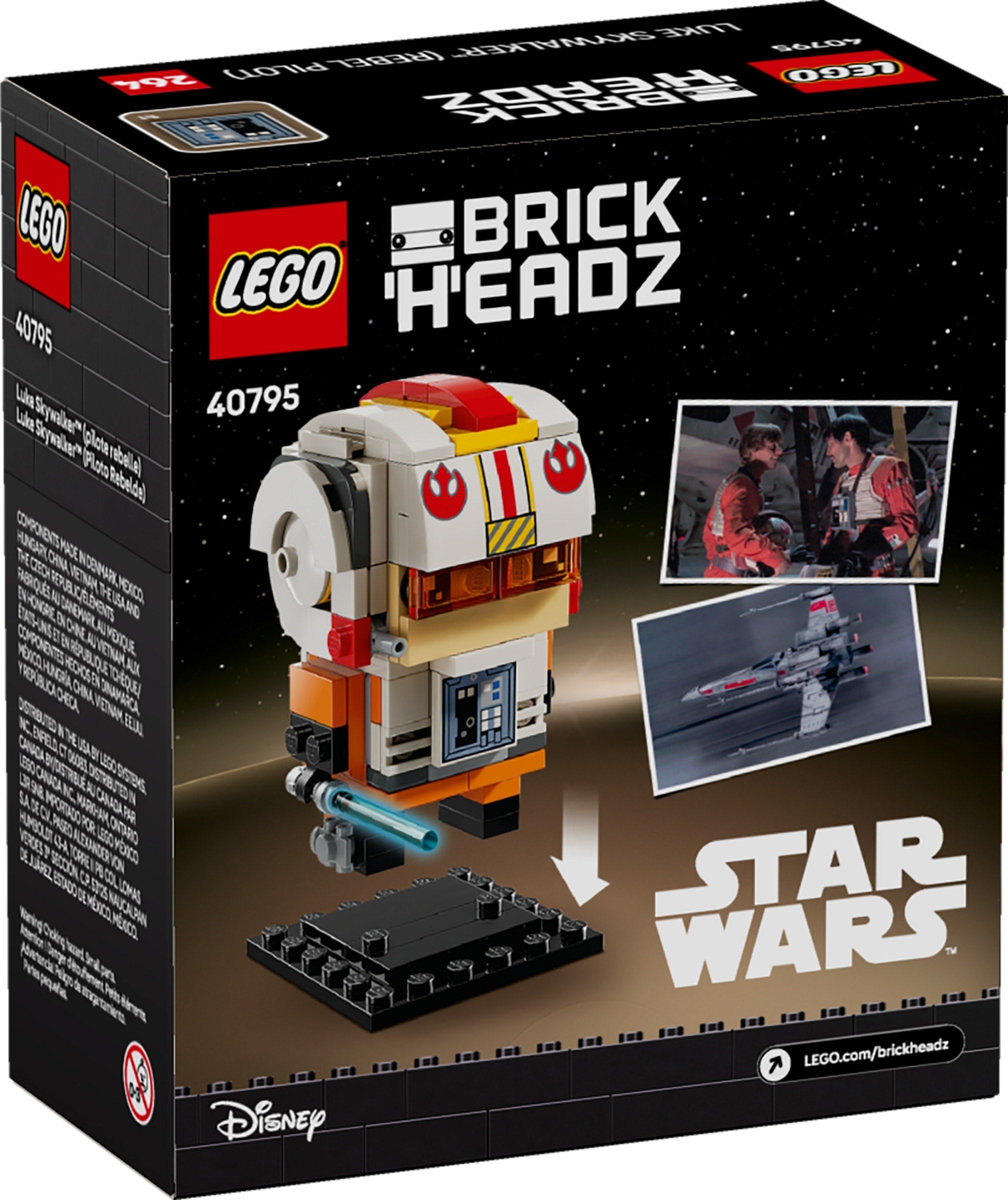 Luke Skywalker (Rebel Pilot) 40795 | BrickHeadz | LEGO (image 2)