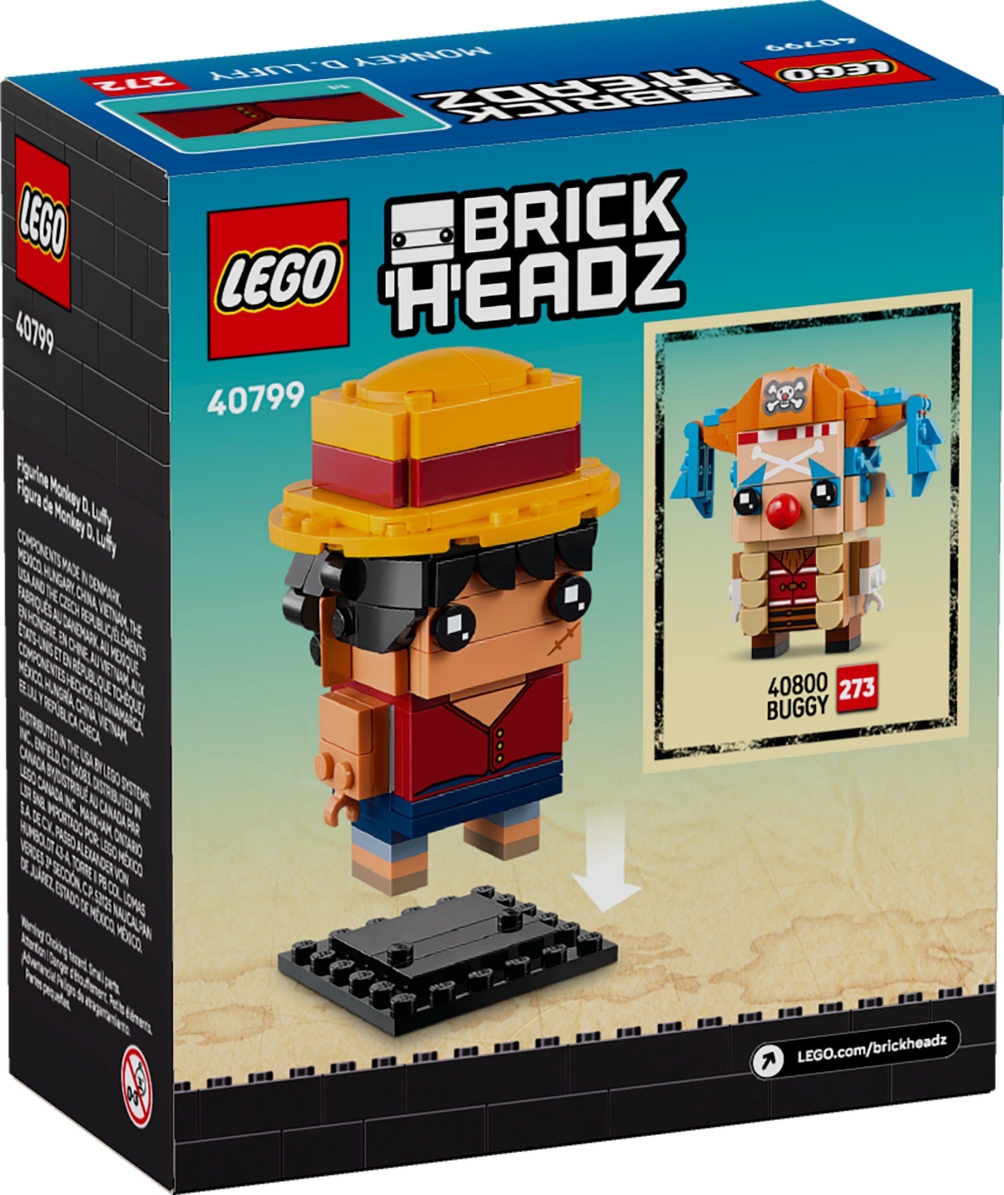 Monkey D. Luffy Figure 40799 | BrickHeadz | LEGO – image 2
