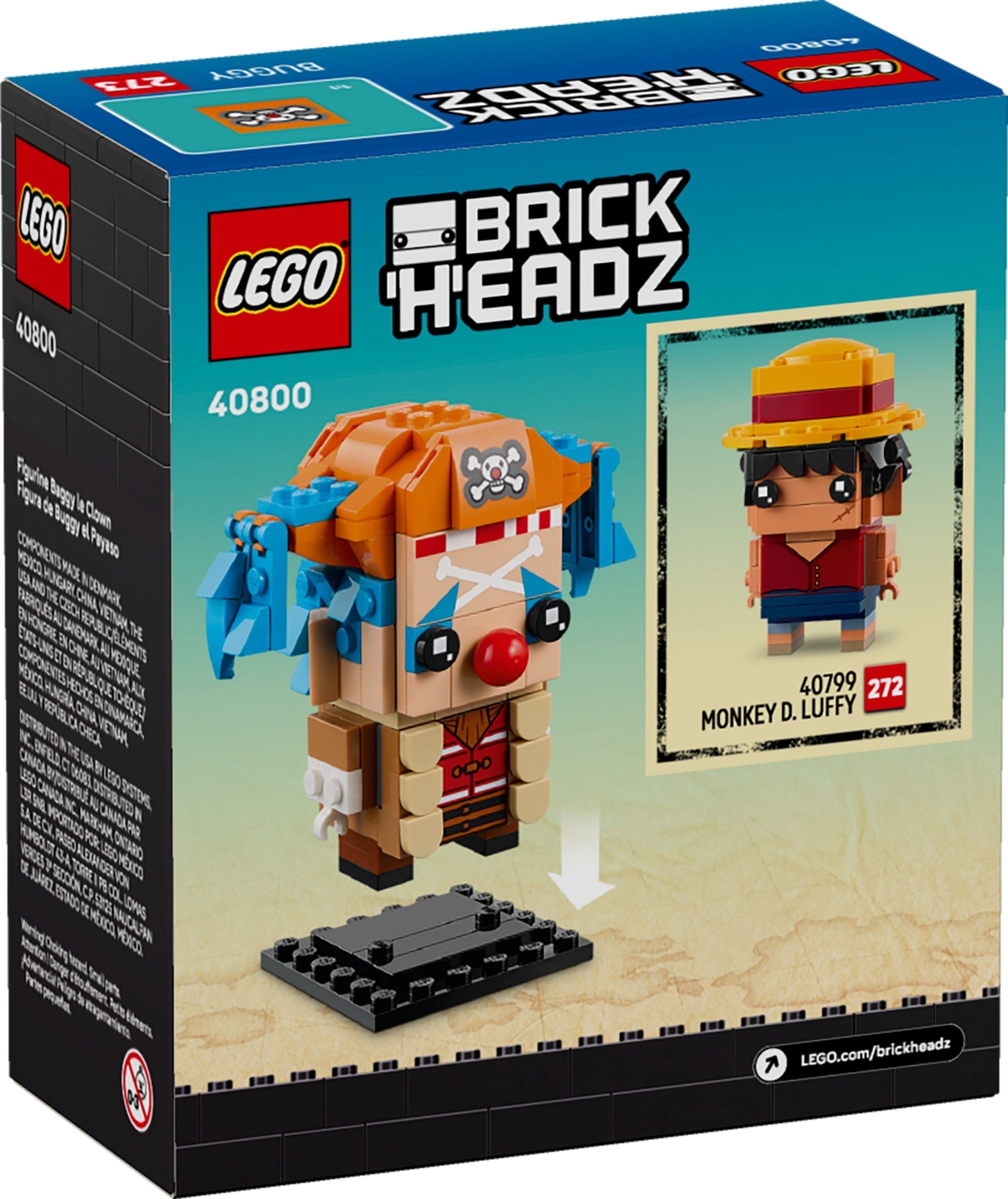 Buggy the Clown Figure 40800 | BrickHeadz | LEGO – image 2