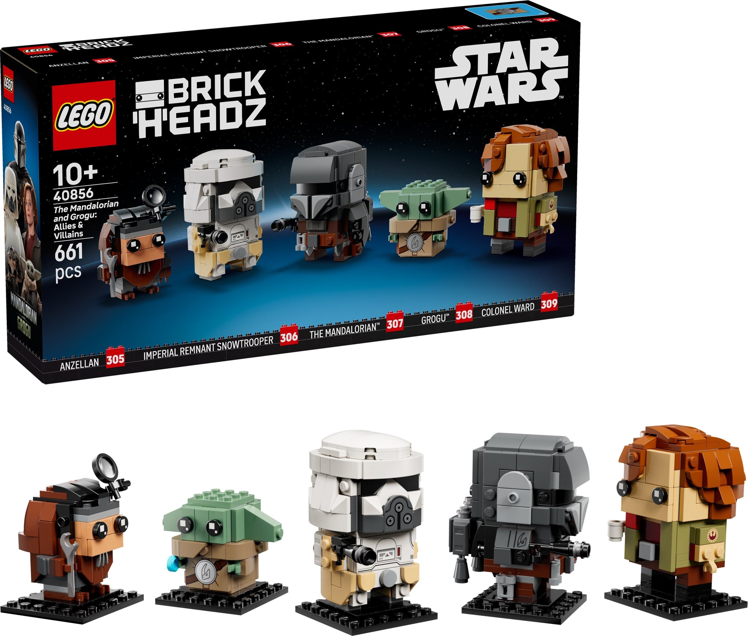The Mandalorian and Grogu: Allies & Villains 40856 | BrickHeadz | LEGO (image 4)