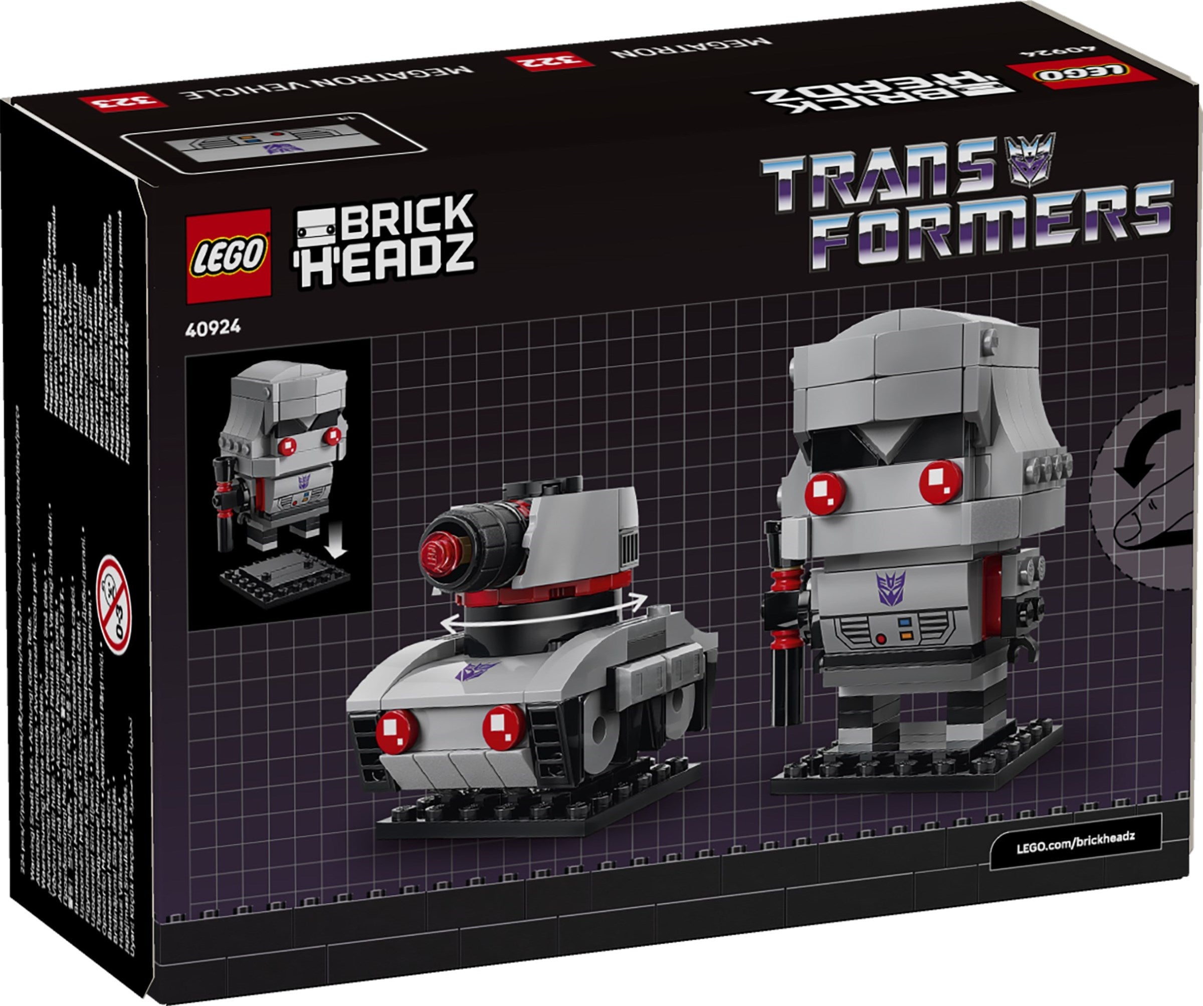 Megatron Robot & Vehicle 40924 | BrickHeadz | LEGO (image 2)