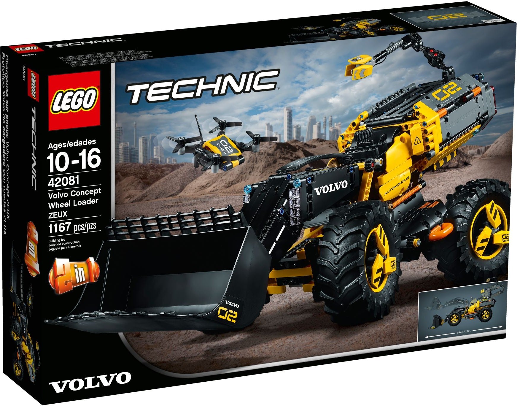 Volvo Concept Wheel Loader ZEUX 42081 | Technic | LEGO – image 2