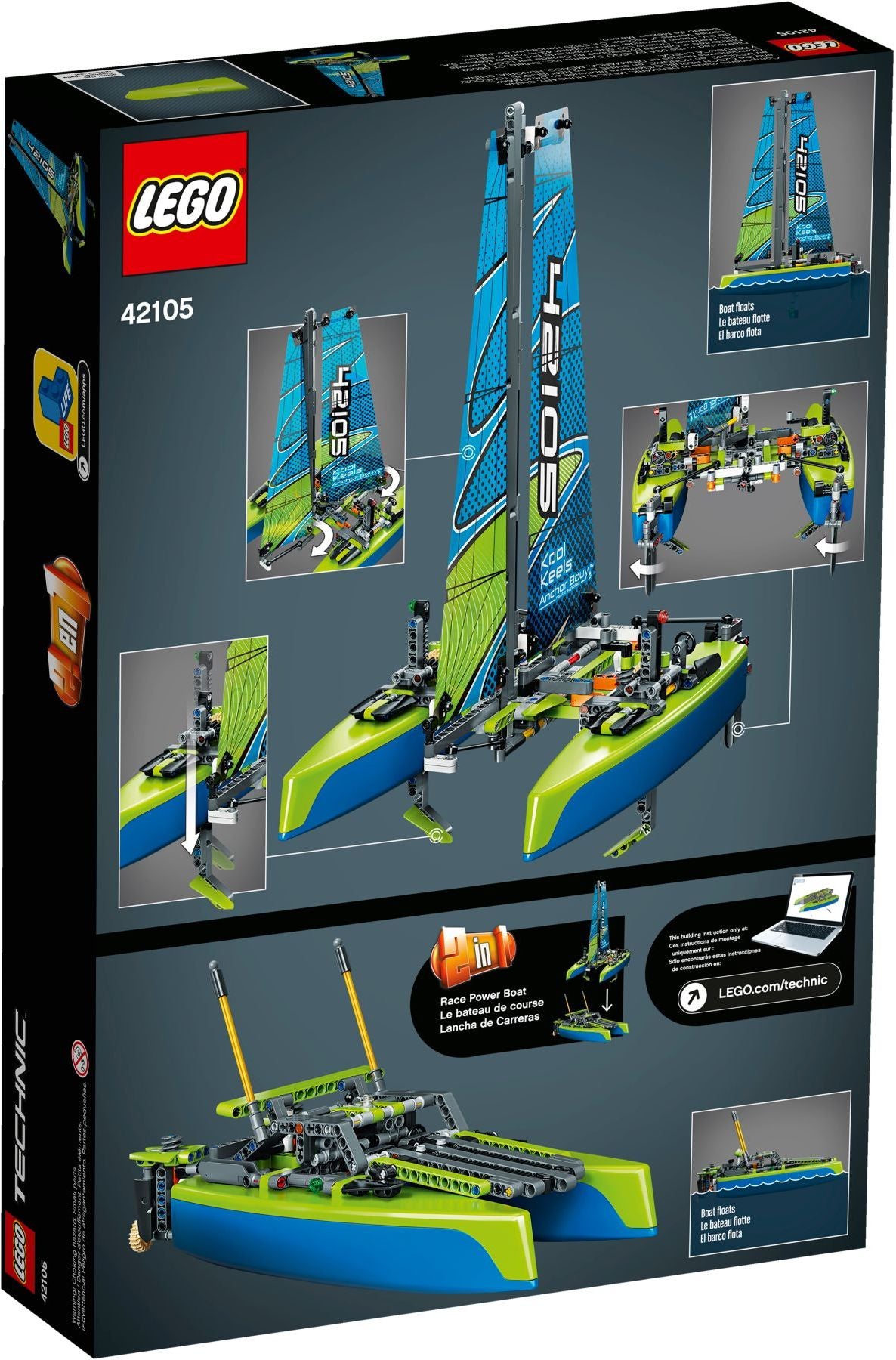 Catamaran 2 in 1 42105 | Technic | LEGO