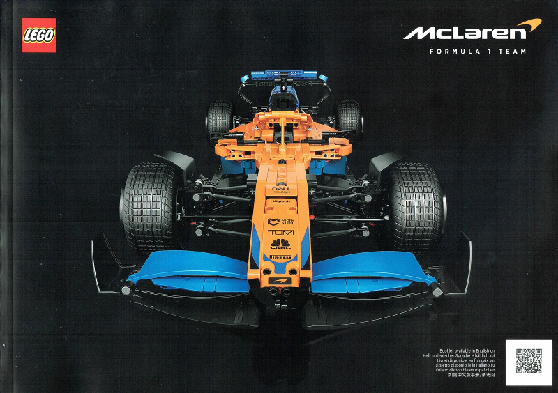 McLaren Formula 1 Team 2022 Race Car-Pirelli Wheels 42141 | Technic | LEGO