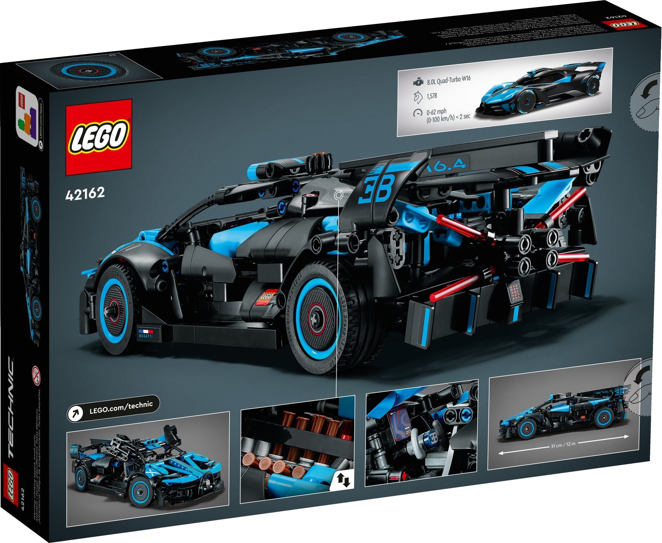 Bugatti Bolide Agile Blue 42162 | Technic | LEGO – image 7