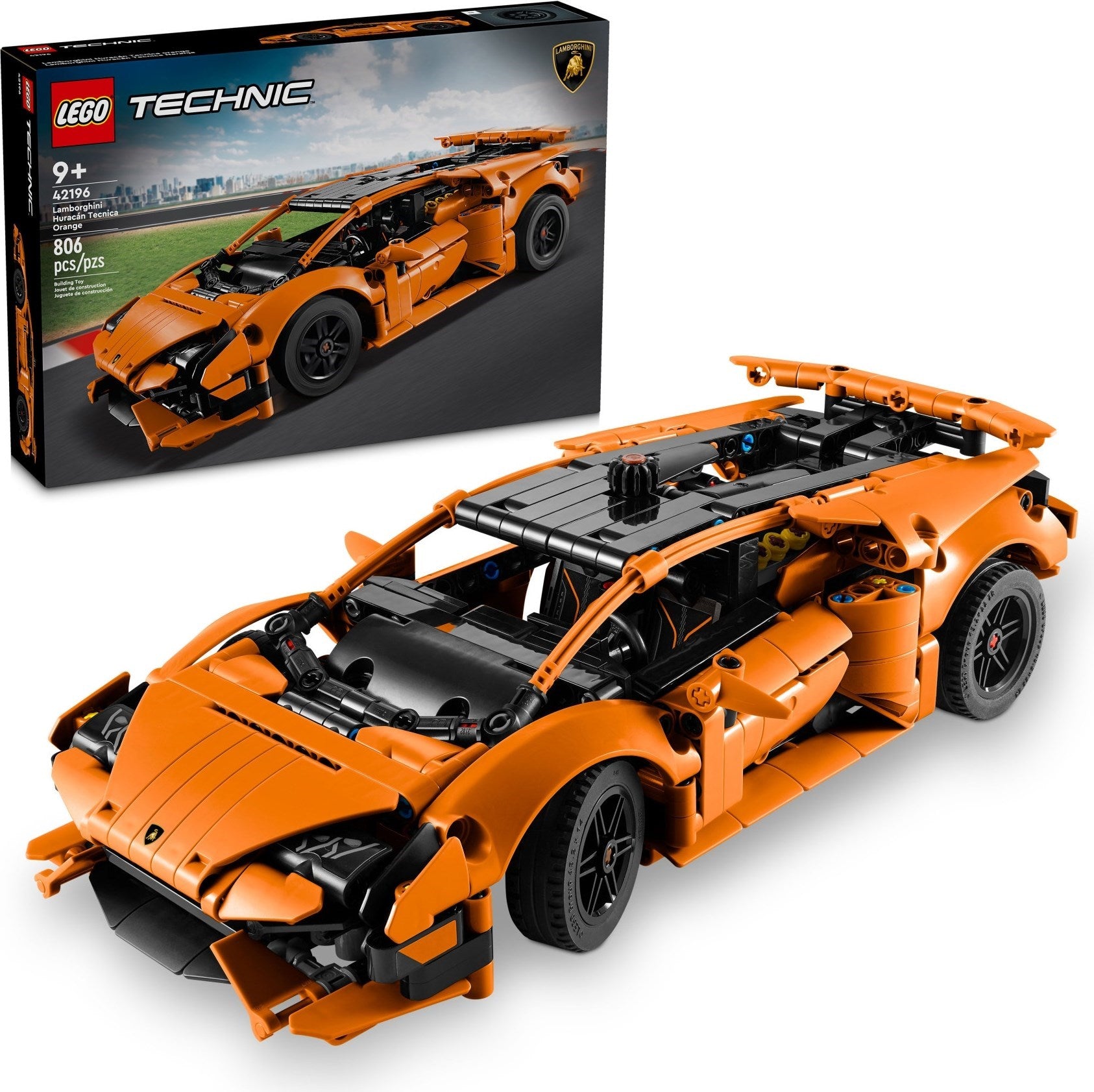 Lamborghini Huracán Tecnica Orange 42196 | Technic | LEGO (image 2)