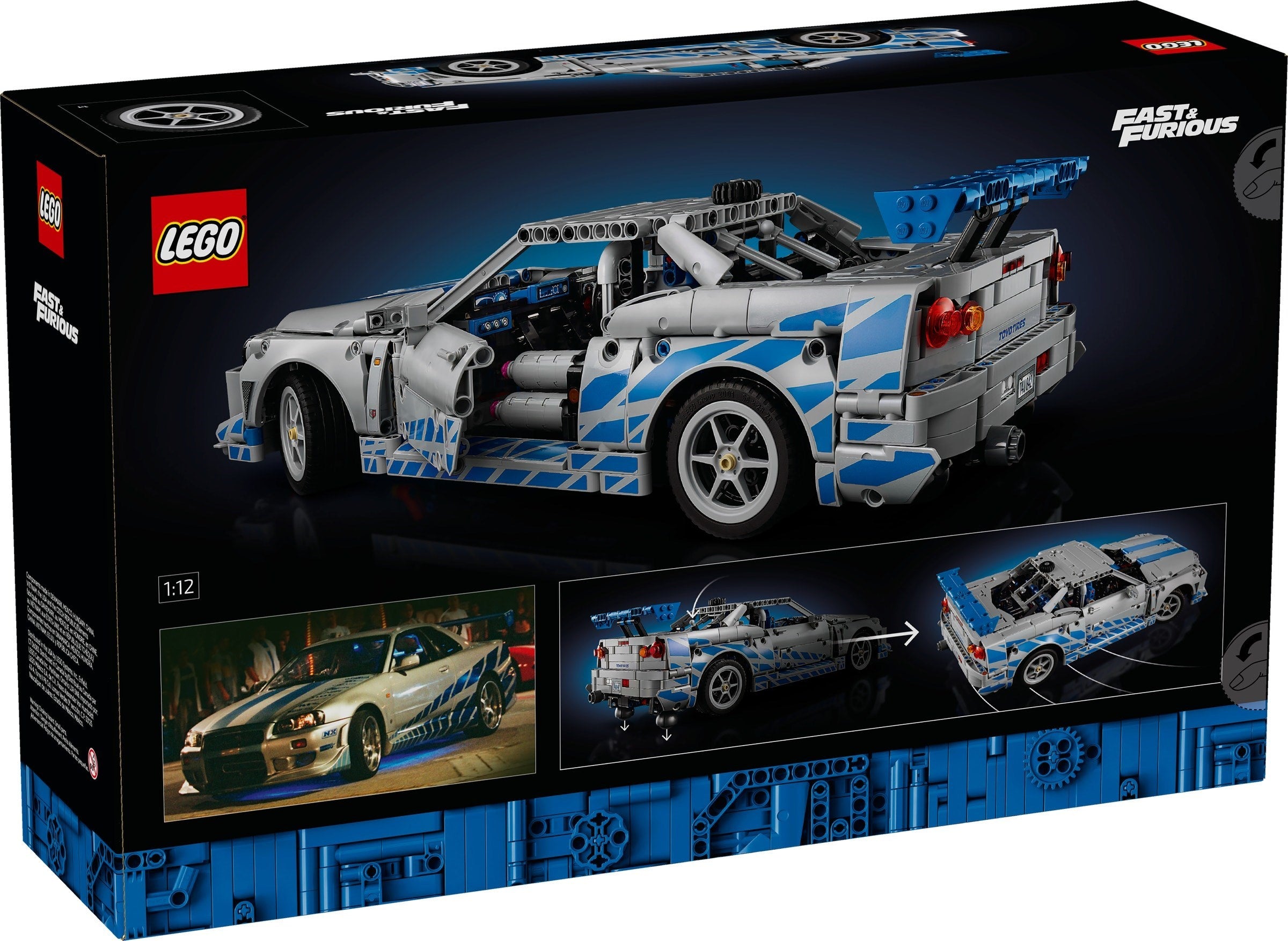 2 Fast 2 Furious Nissan Skyline GT-R (R34) Car 42210 | Technic | LEGO – image 2