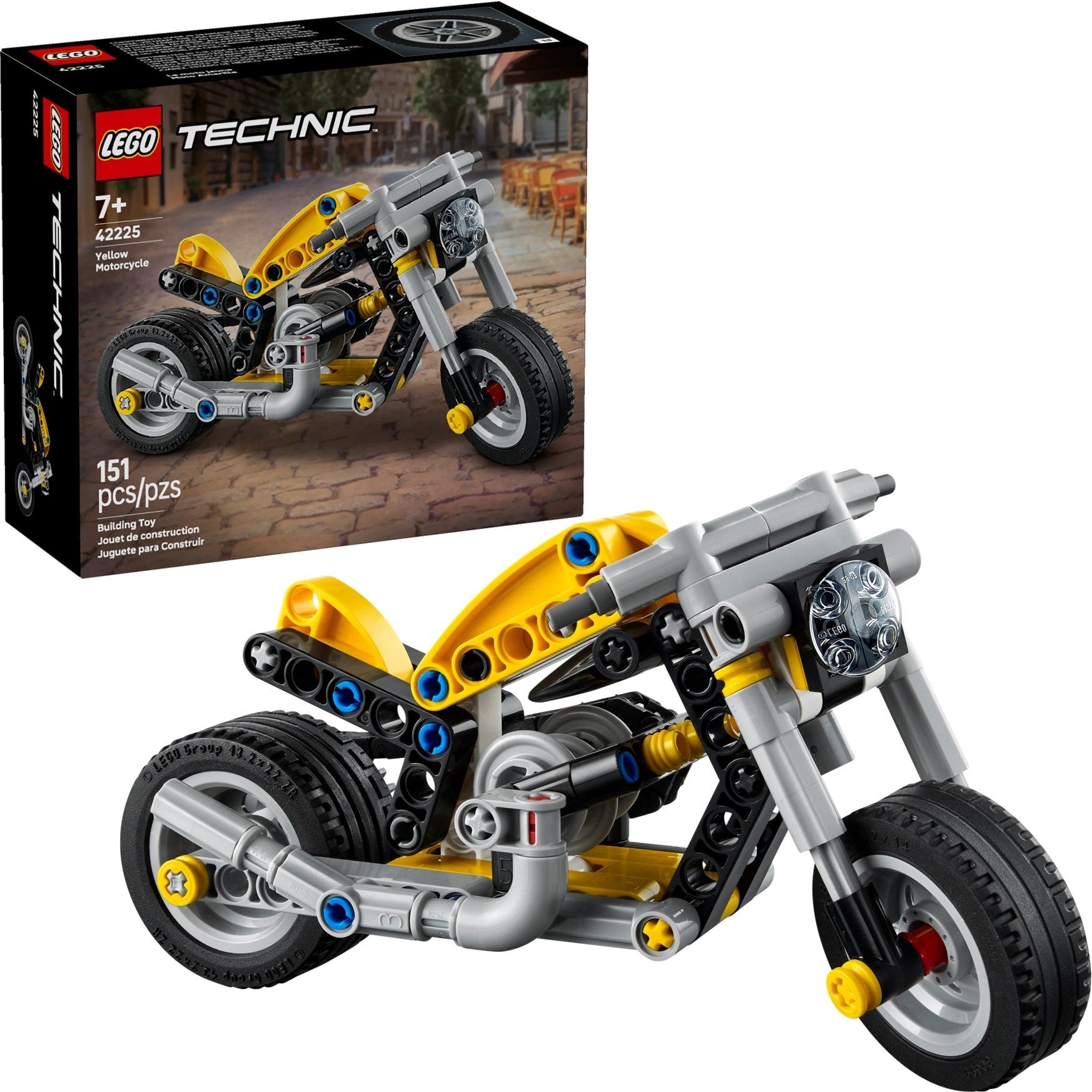 Yellow Motorcycle 42225 | Technic | LEGO (image 4)