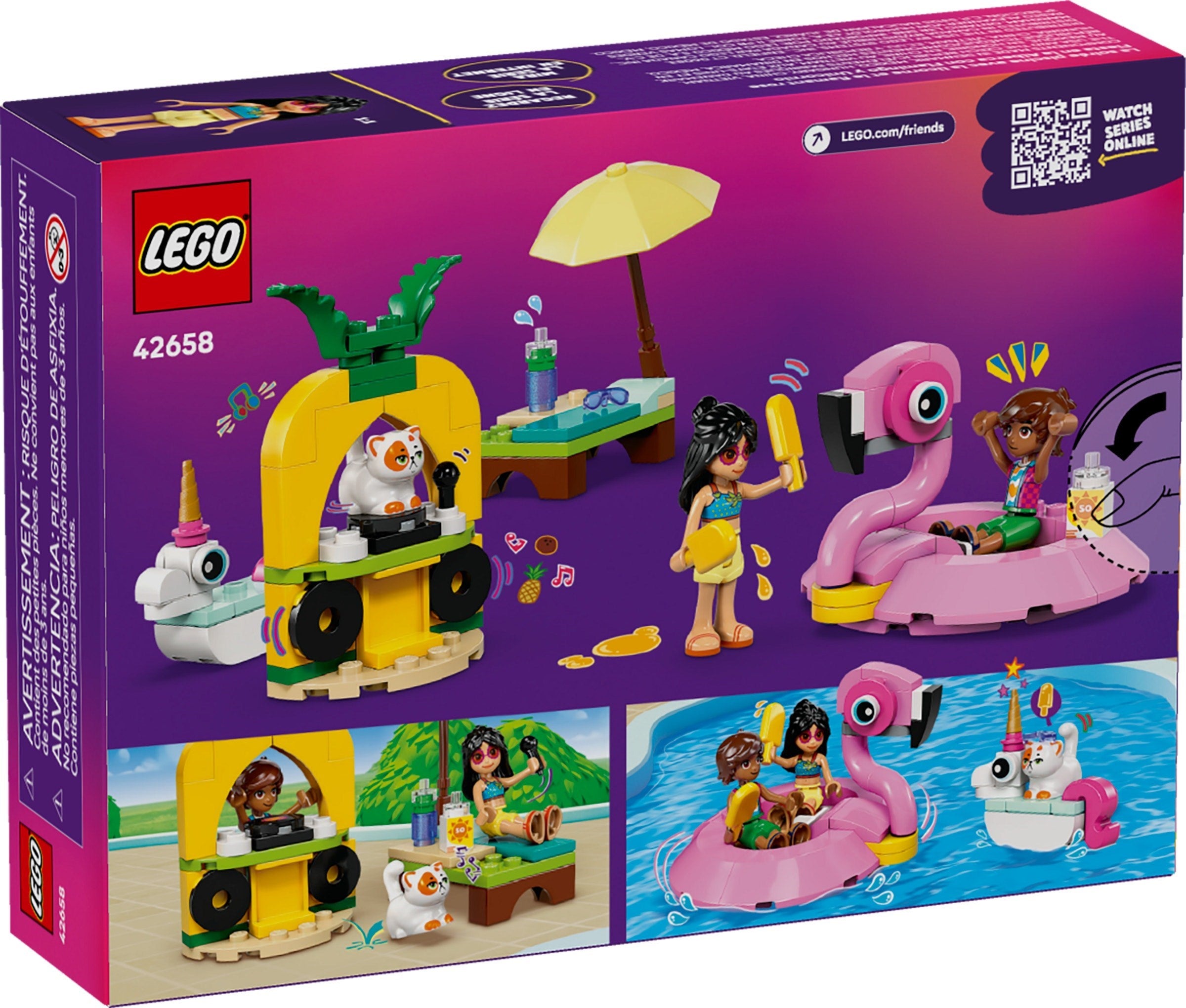 Unicorn & Flamingo Pool Party 42658 | Friends | LEGO (image 2)
